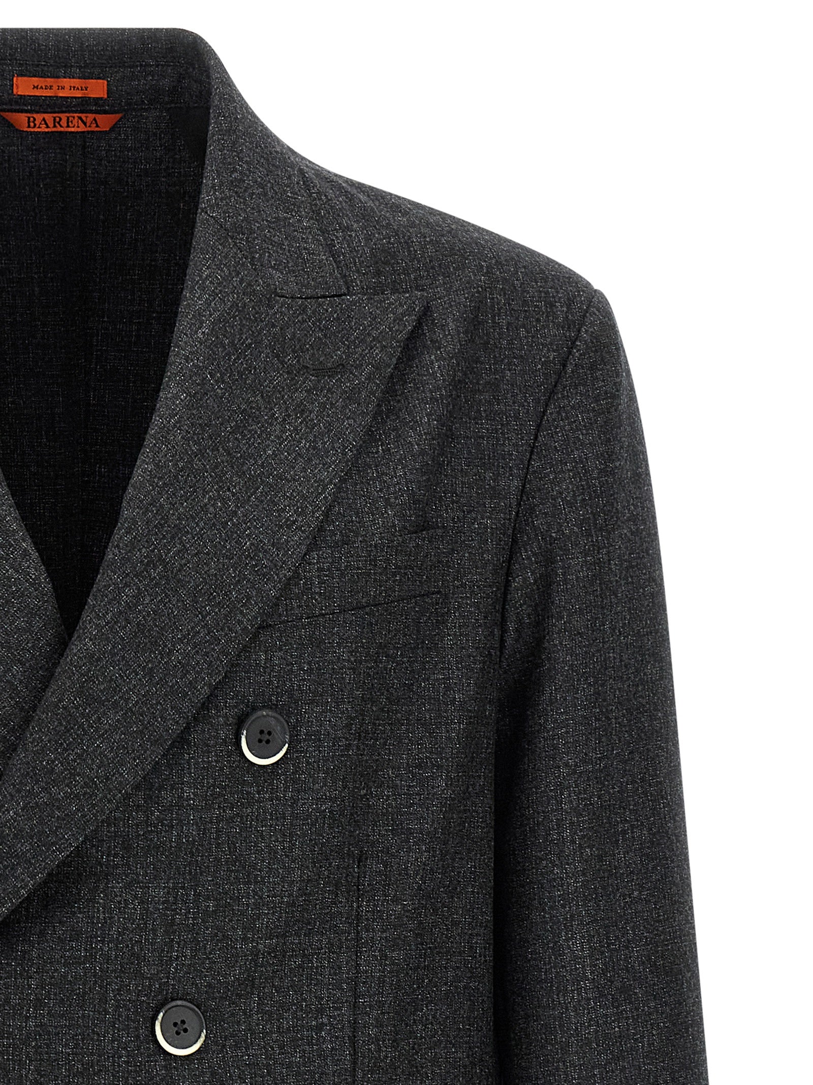 BARENA Gray Virgin Wool Blazer