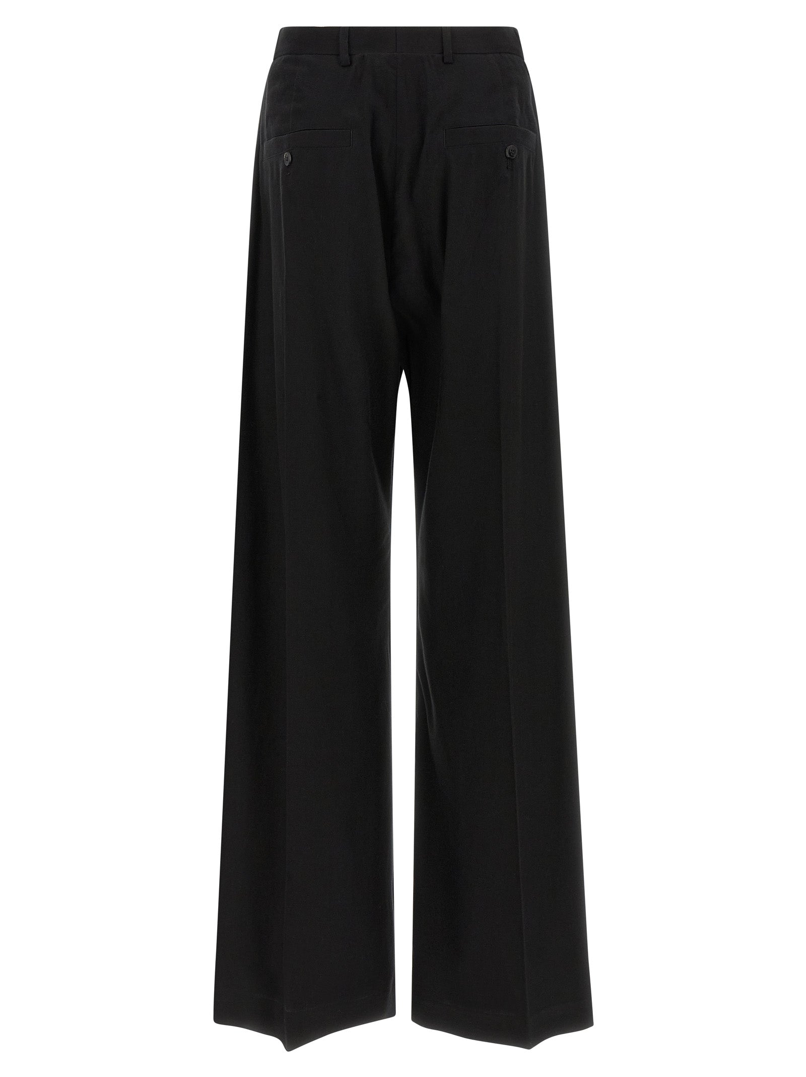 Rick Owens Black Cotton Pants