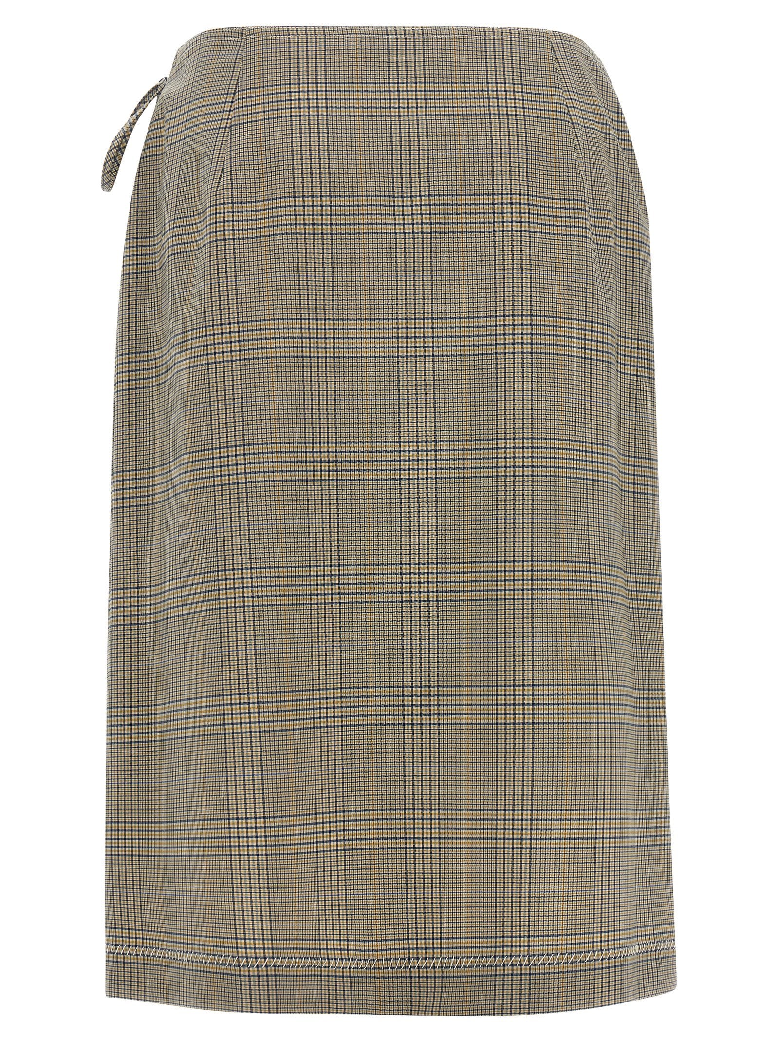 Marni Gray Polyester Midi Skirt