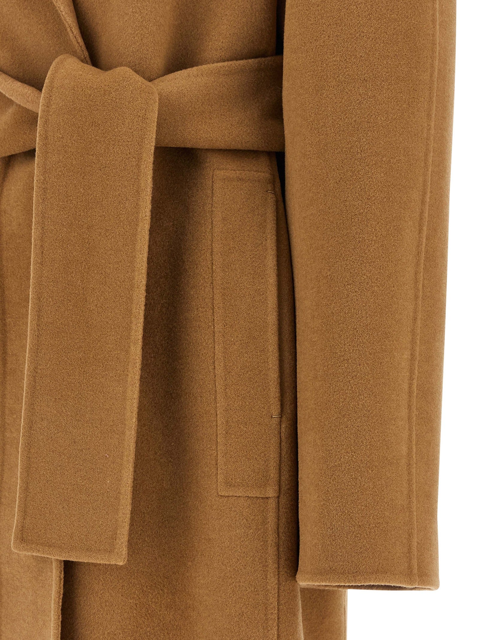 Khaite Brown Wool Coat