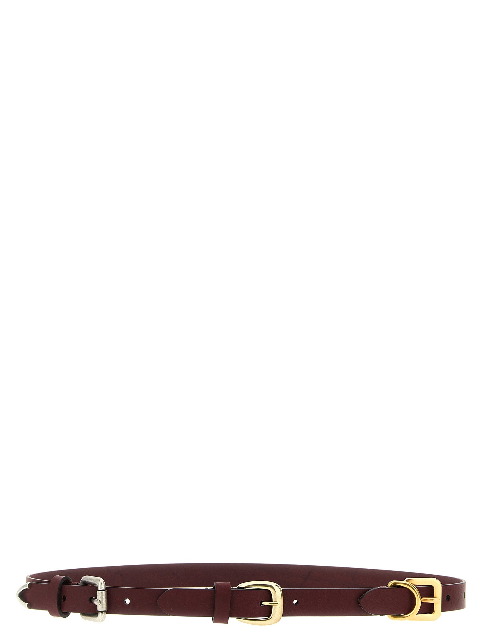 Etro Bordeaux Calfskin Belt