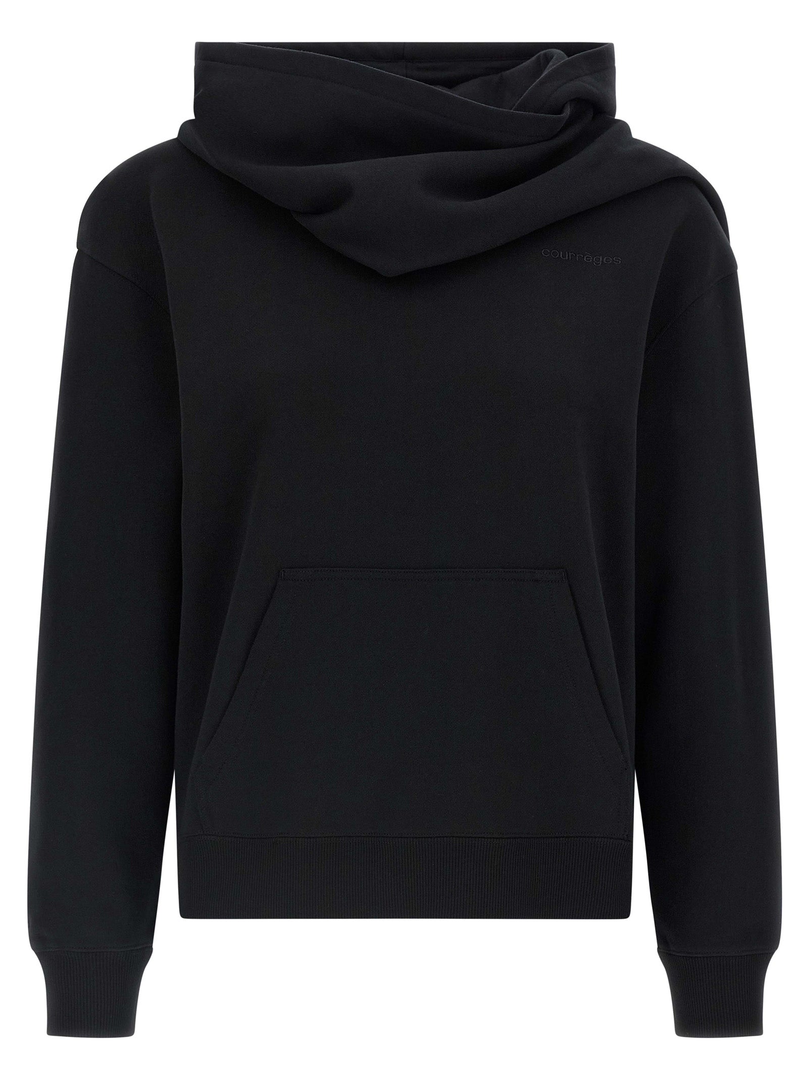 Courrèges Black Cotton Sweatshirt