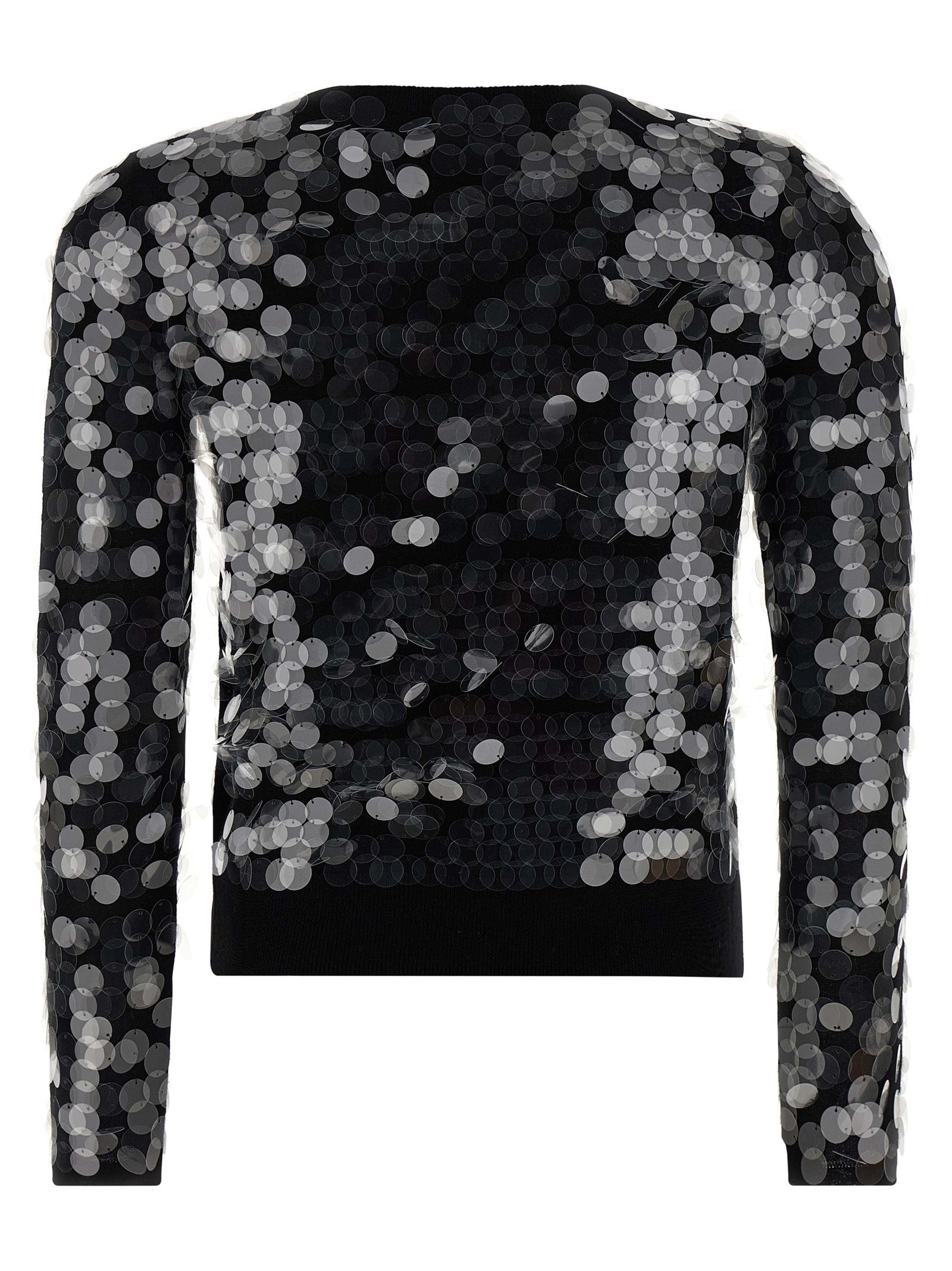 Max Mara Black Virgin Wool Cardigan