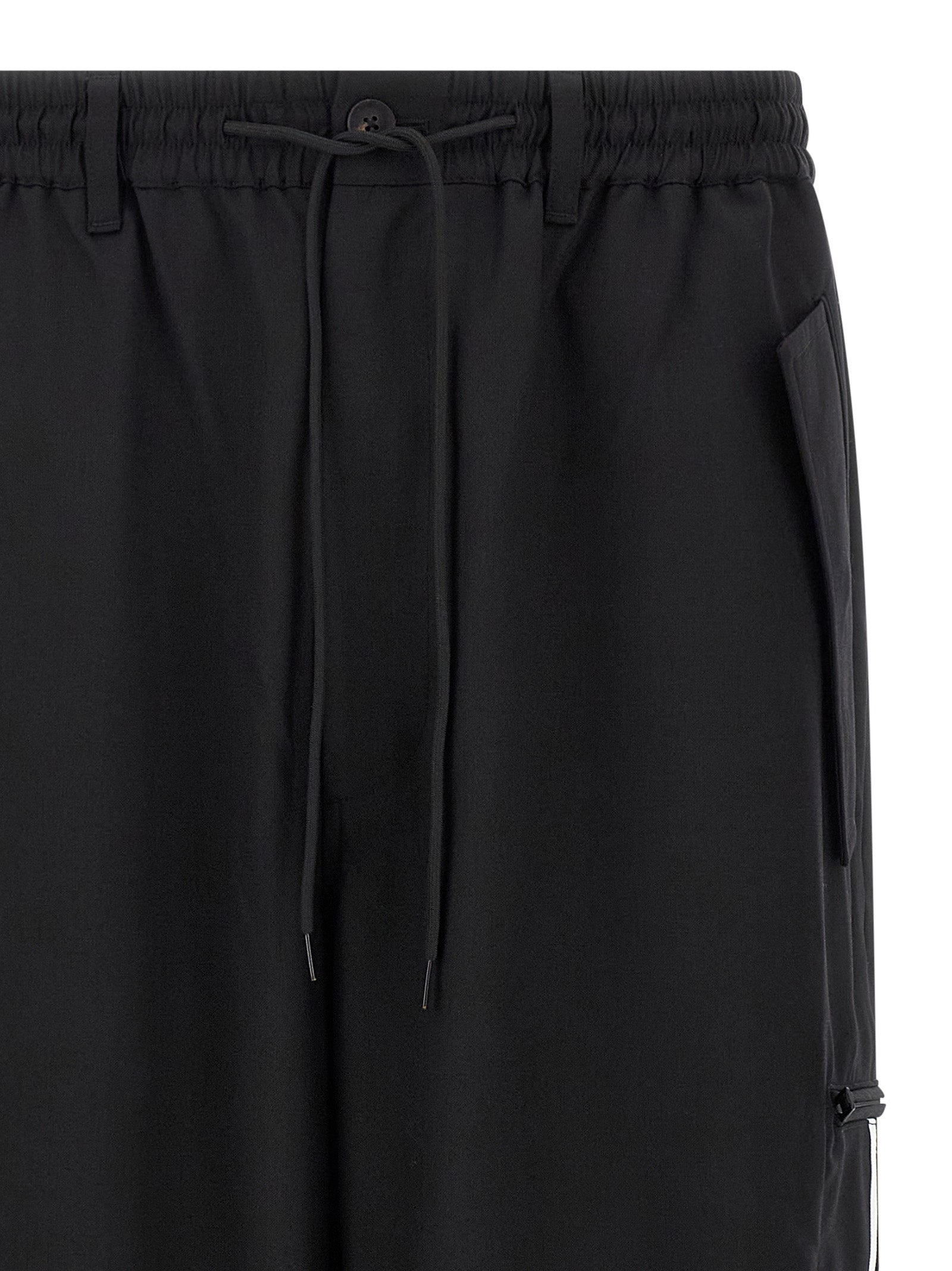 Y-3 Black Polyester Casual Pants