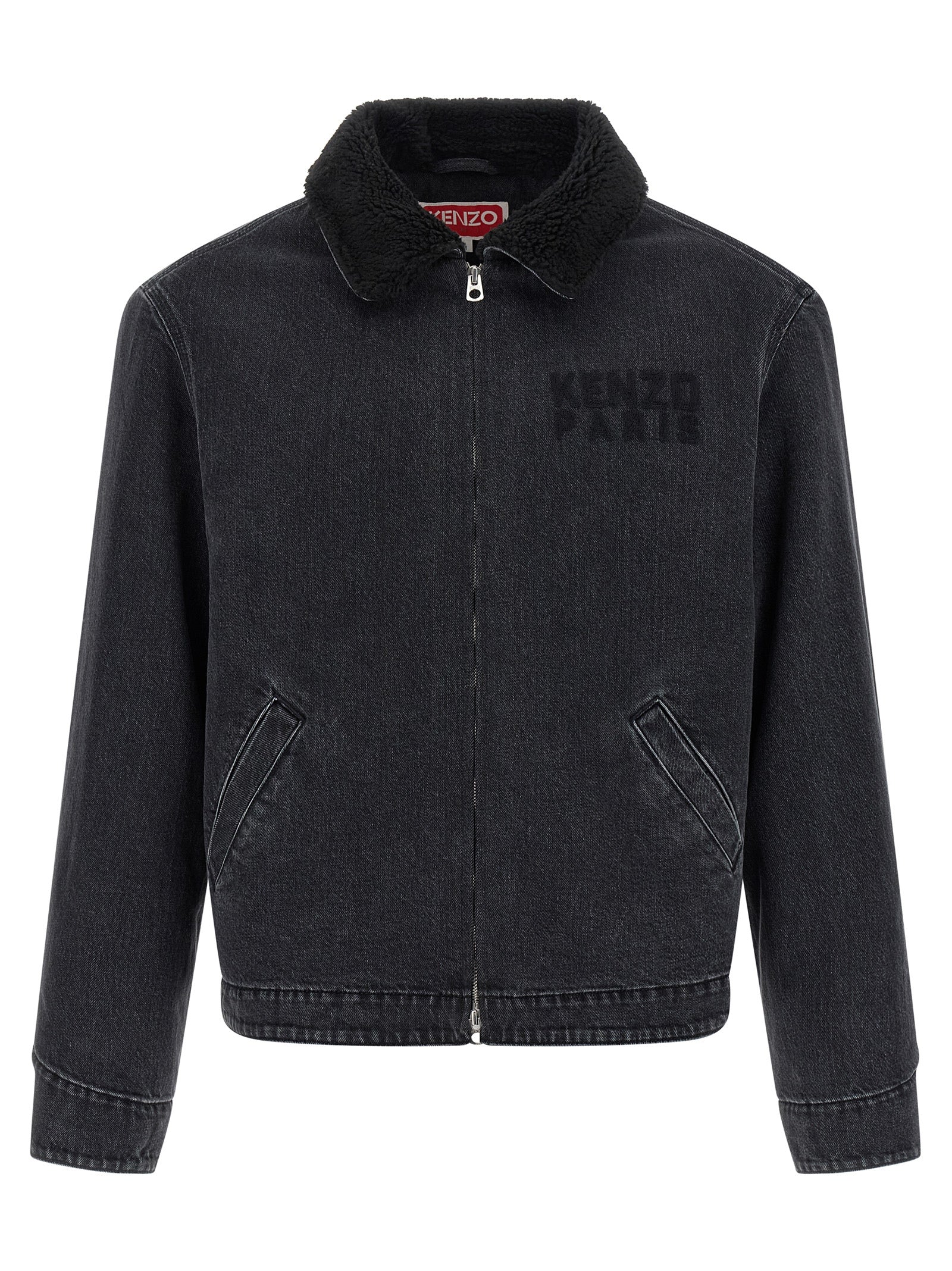 Kenzo Black Cotton Denim Jacket