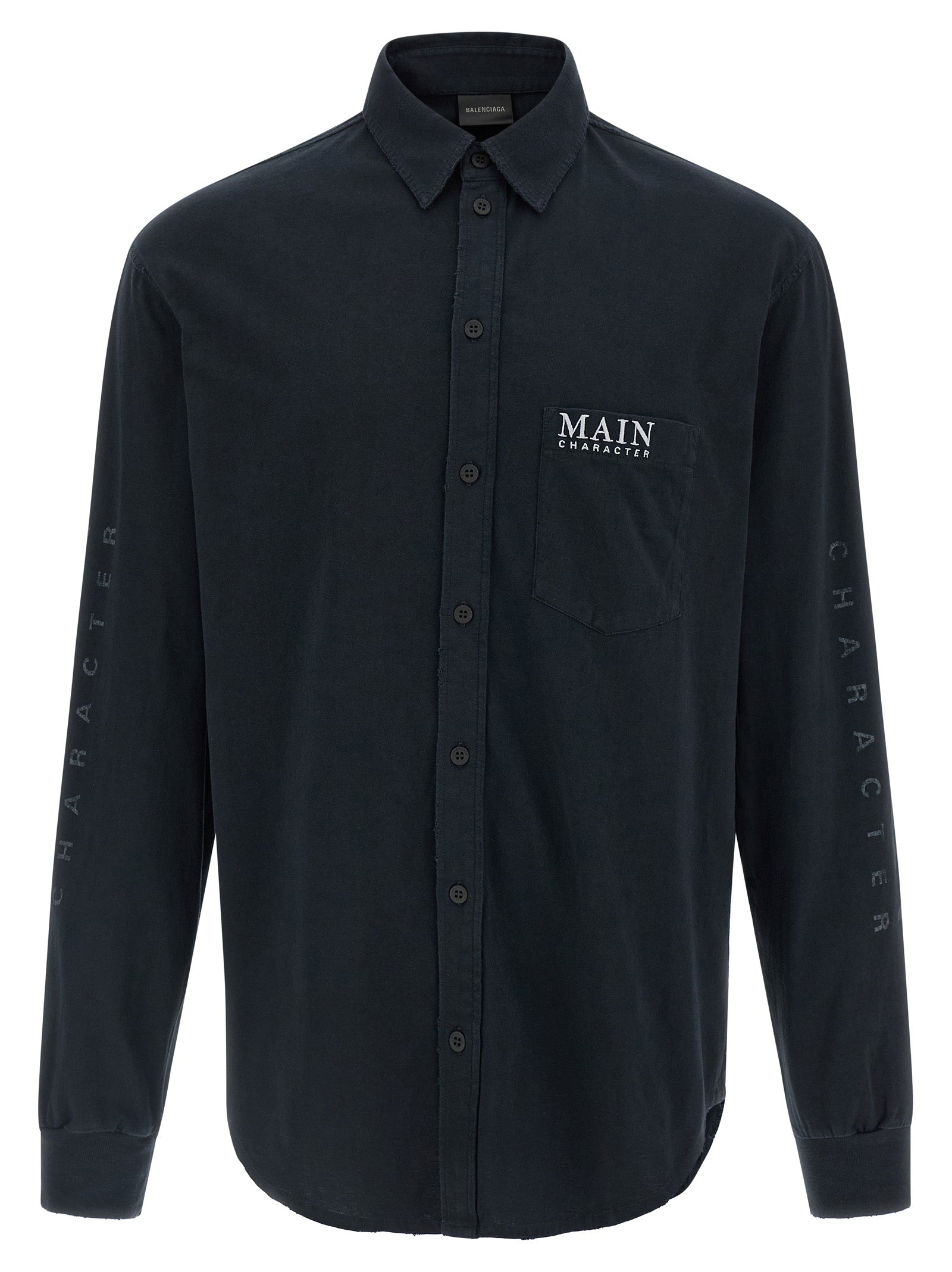 Balenciaga Black Cotton Blouse