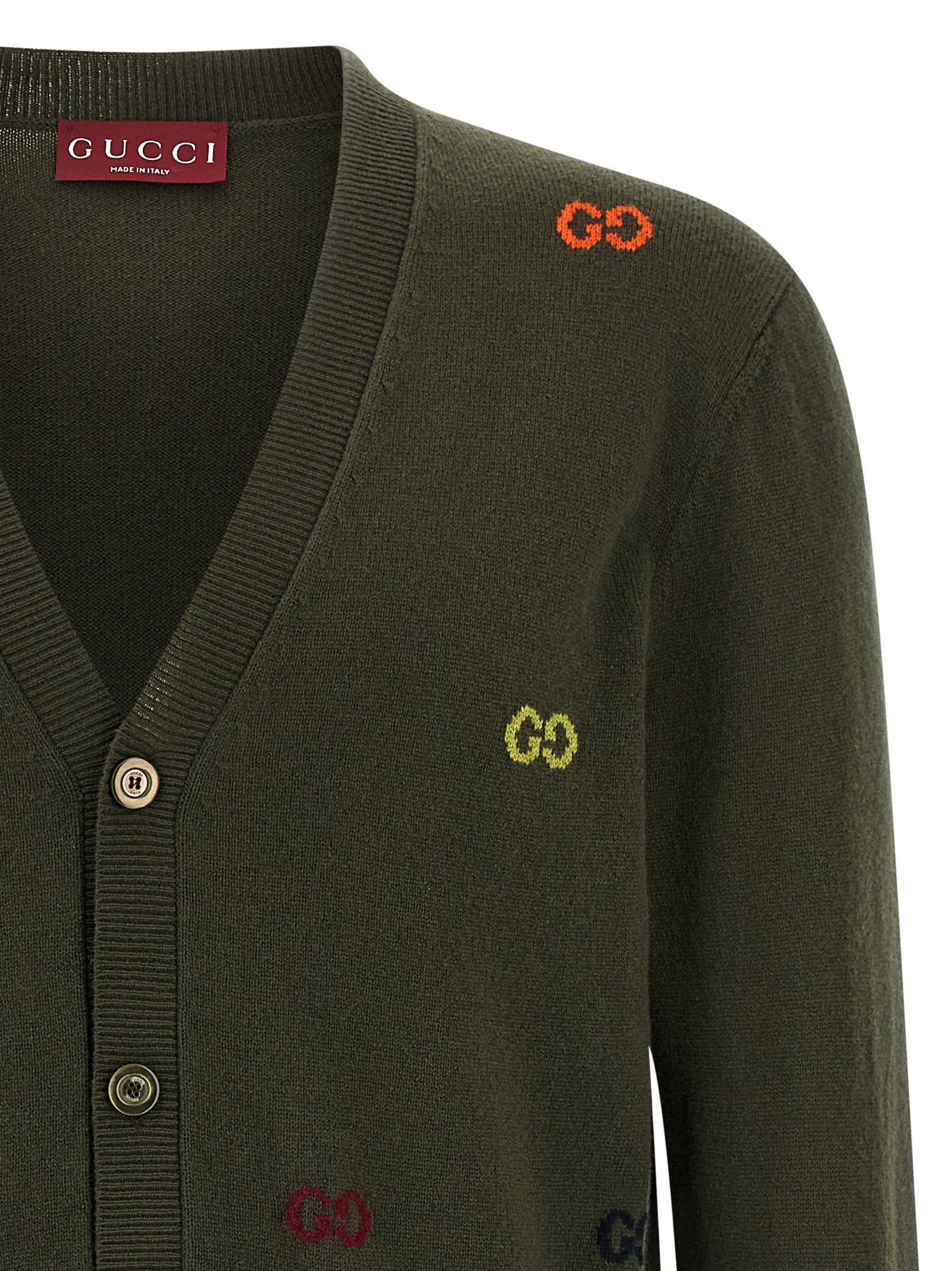 Gucci Bicolor Cashmere Cardigan