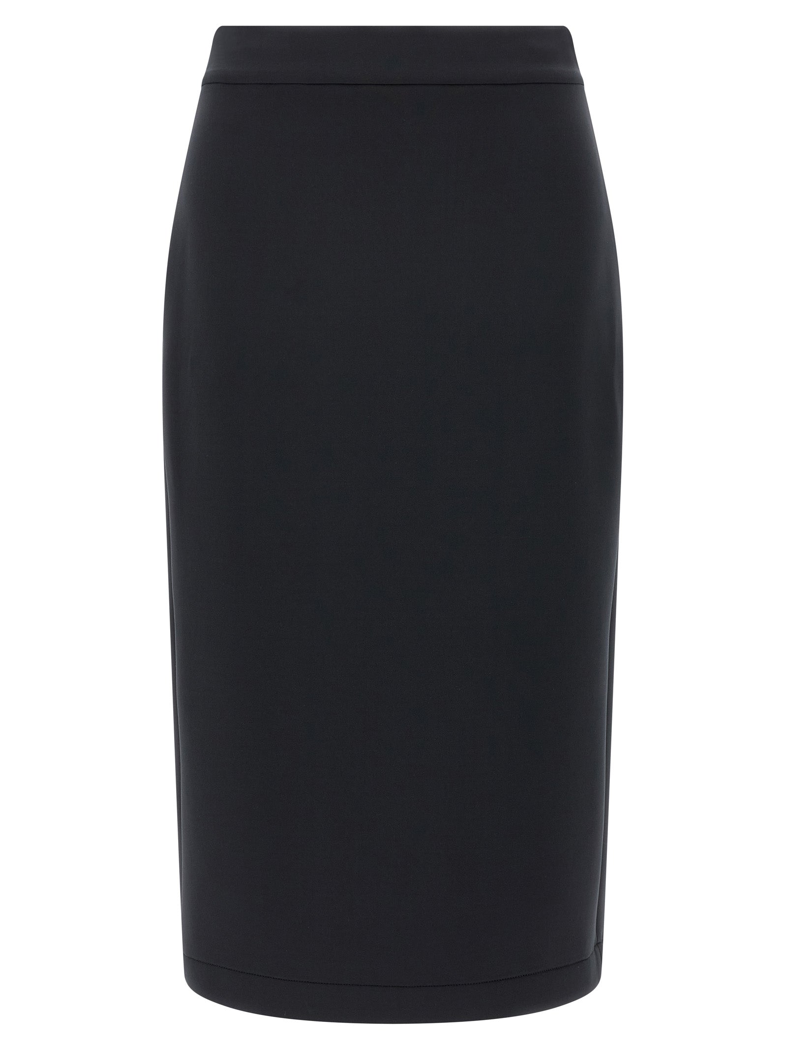 MONCLER GENIUS Black Polyester Midi Skirt