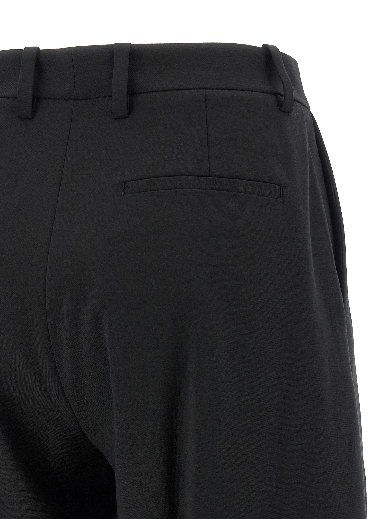 MONCLER GENIUS Black Polyester Dress Pants