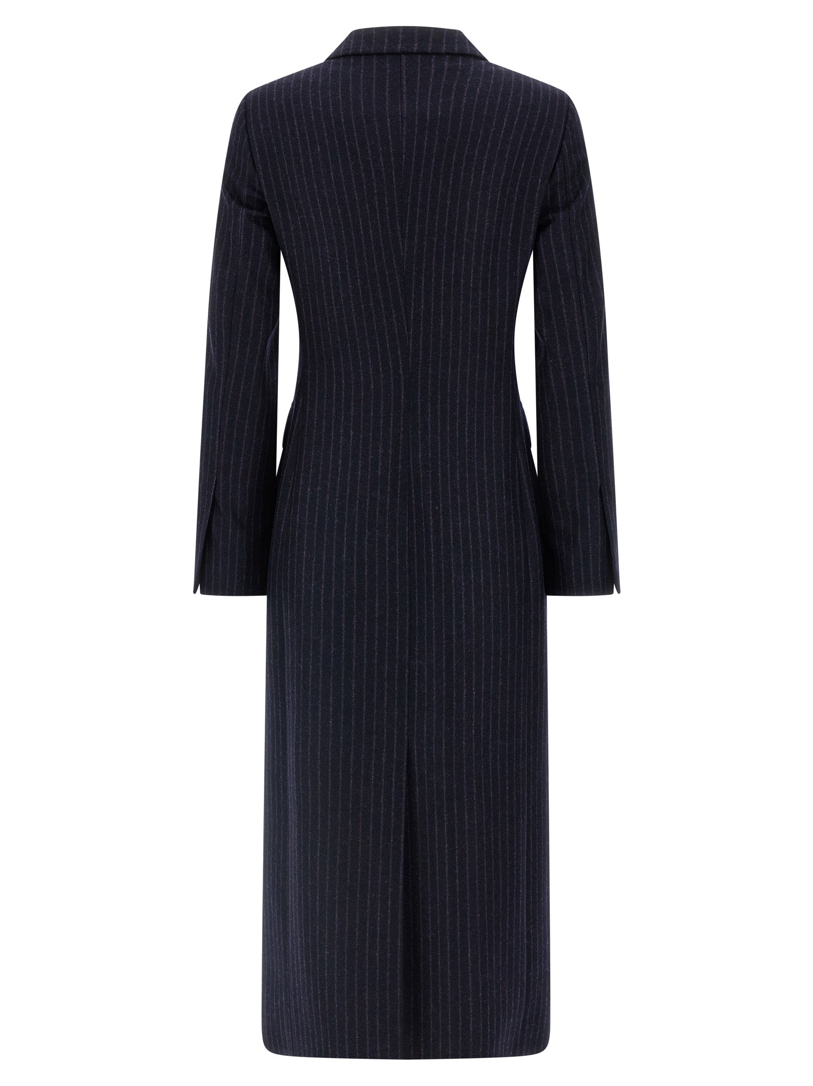 Alberto Biani Blue Virgin Wool Coat