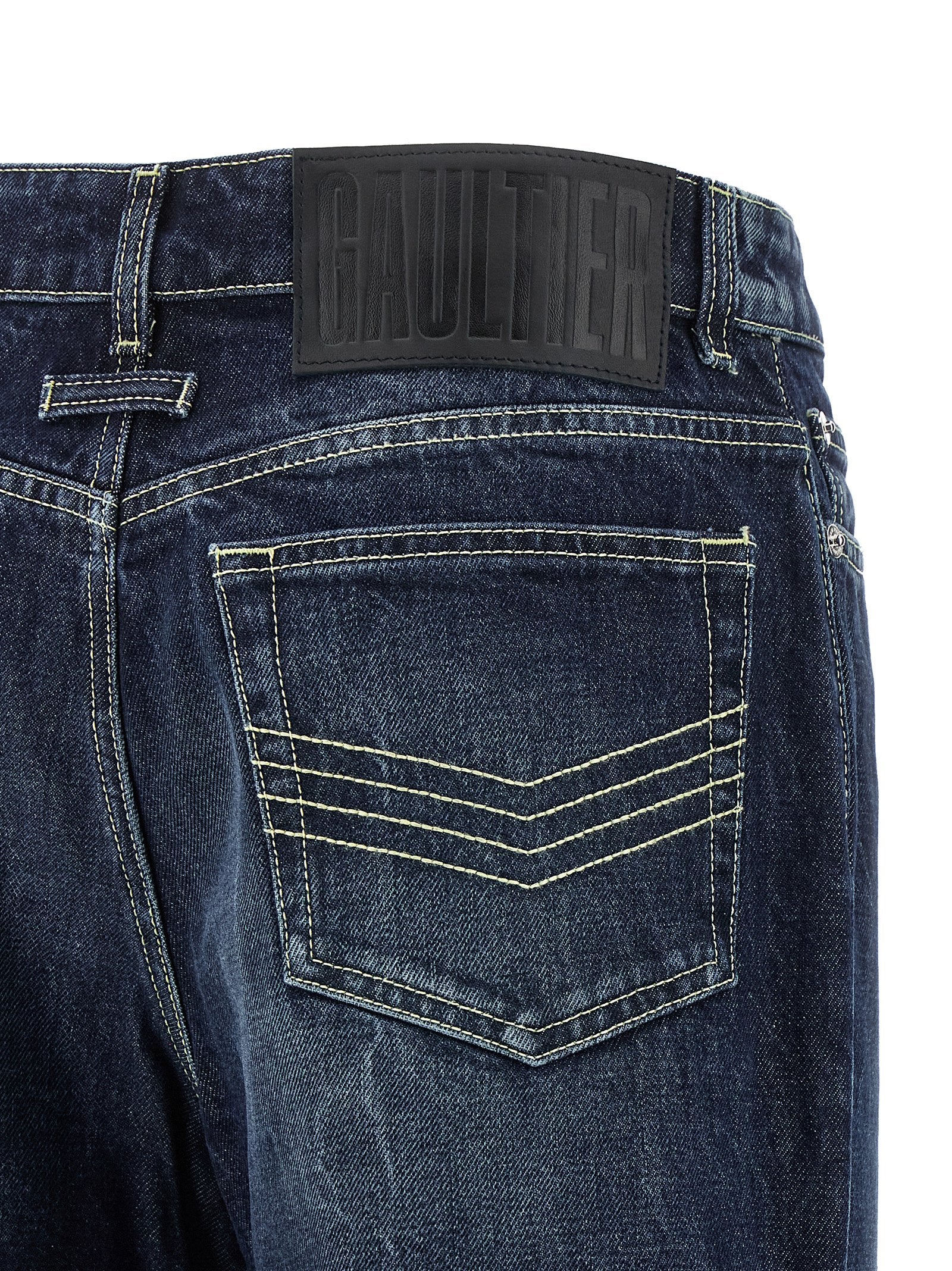 Jean Paul Gaultier Blue Cotton Jeans Denim
