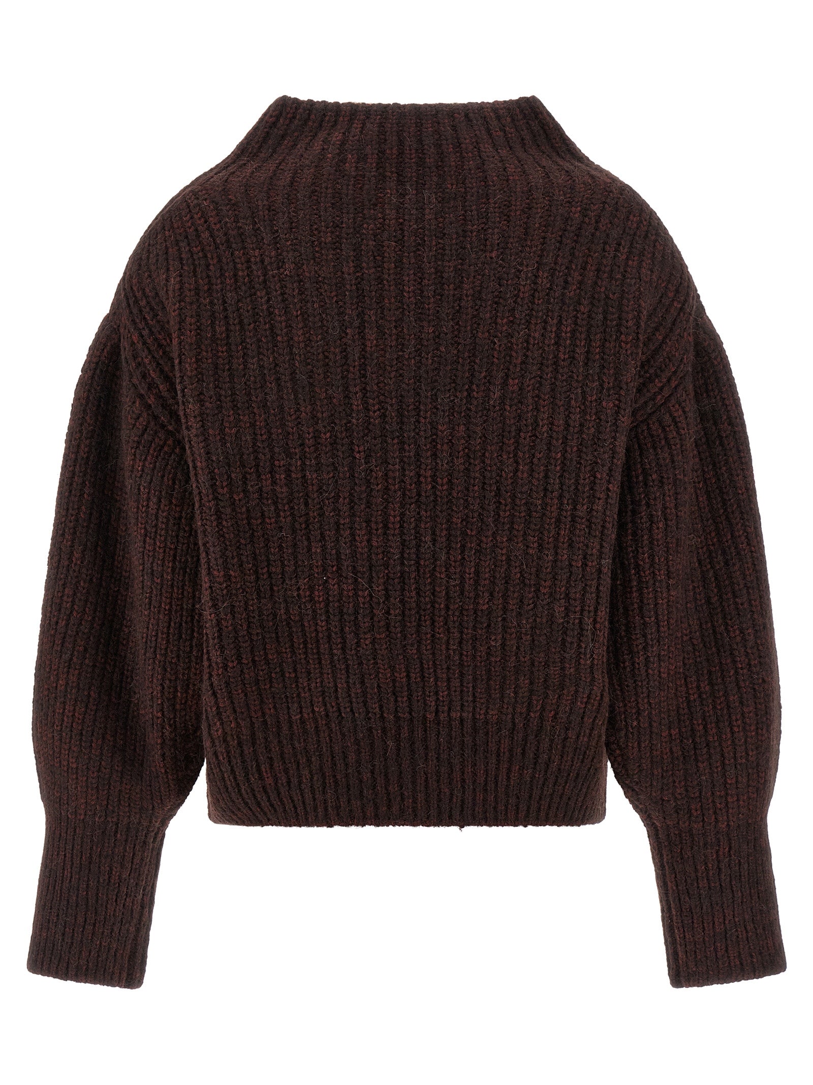 Dries Van Noten Bordeaux Wool Cardigan