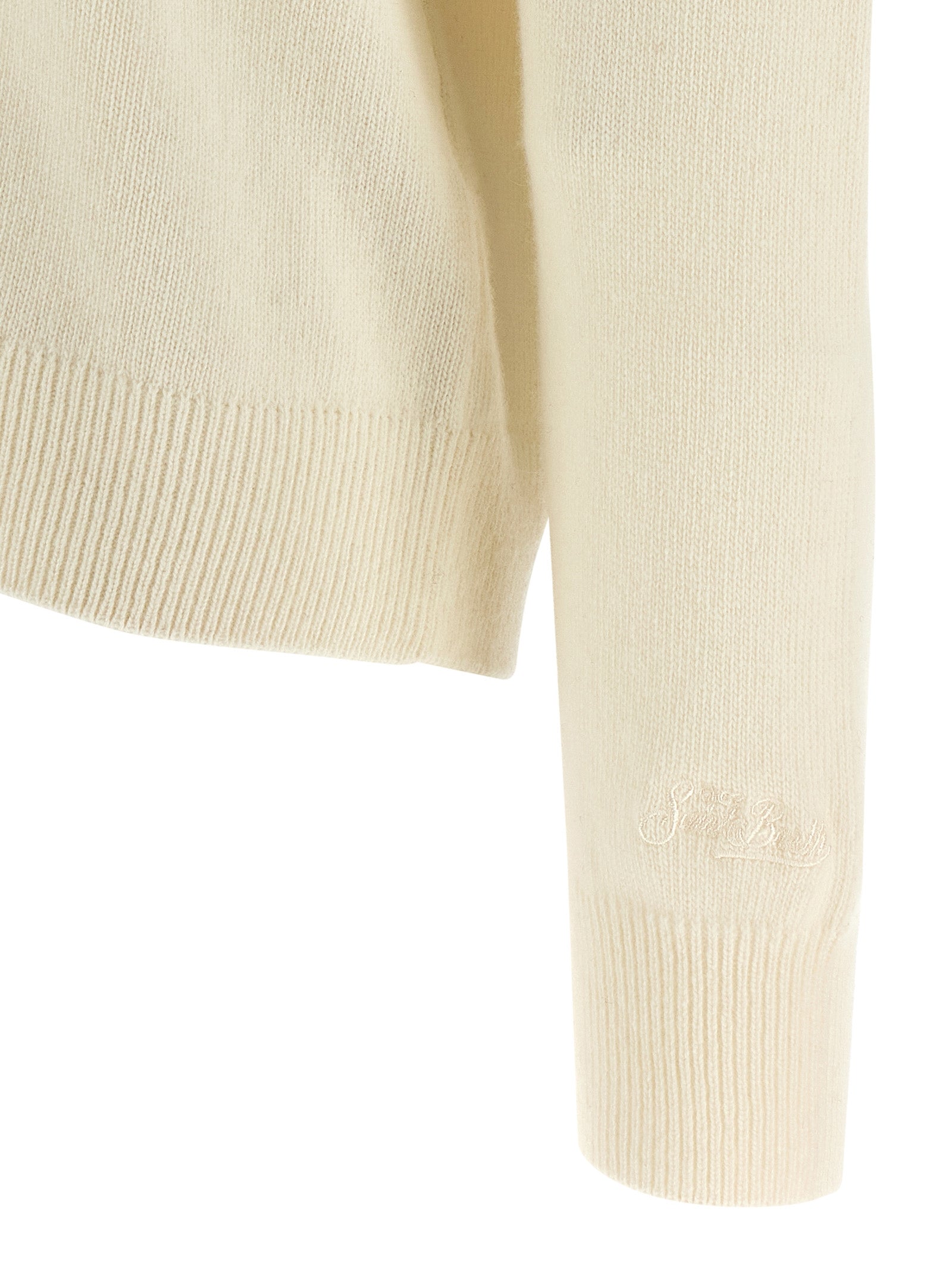 MC2 Saint Barth White Wool Cardigan
