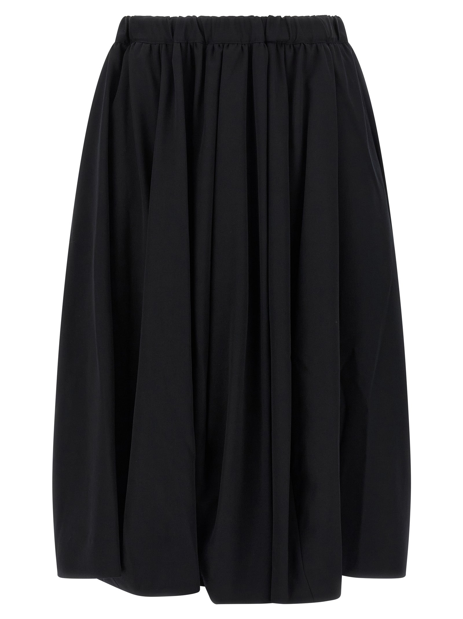 Comme Des Garçons Black Wool Mini Skirt