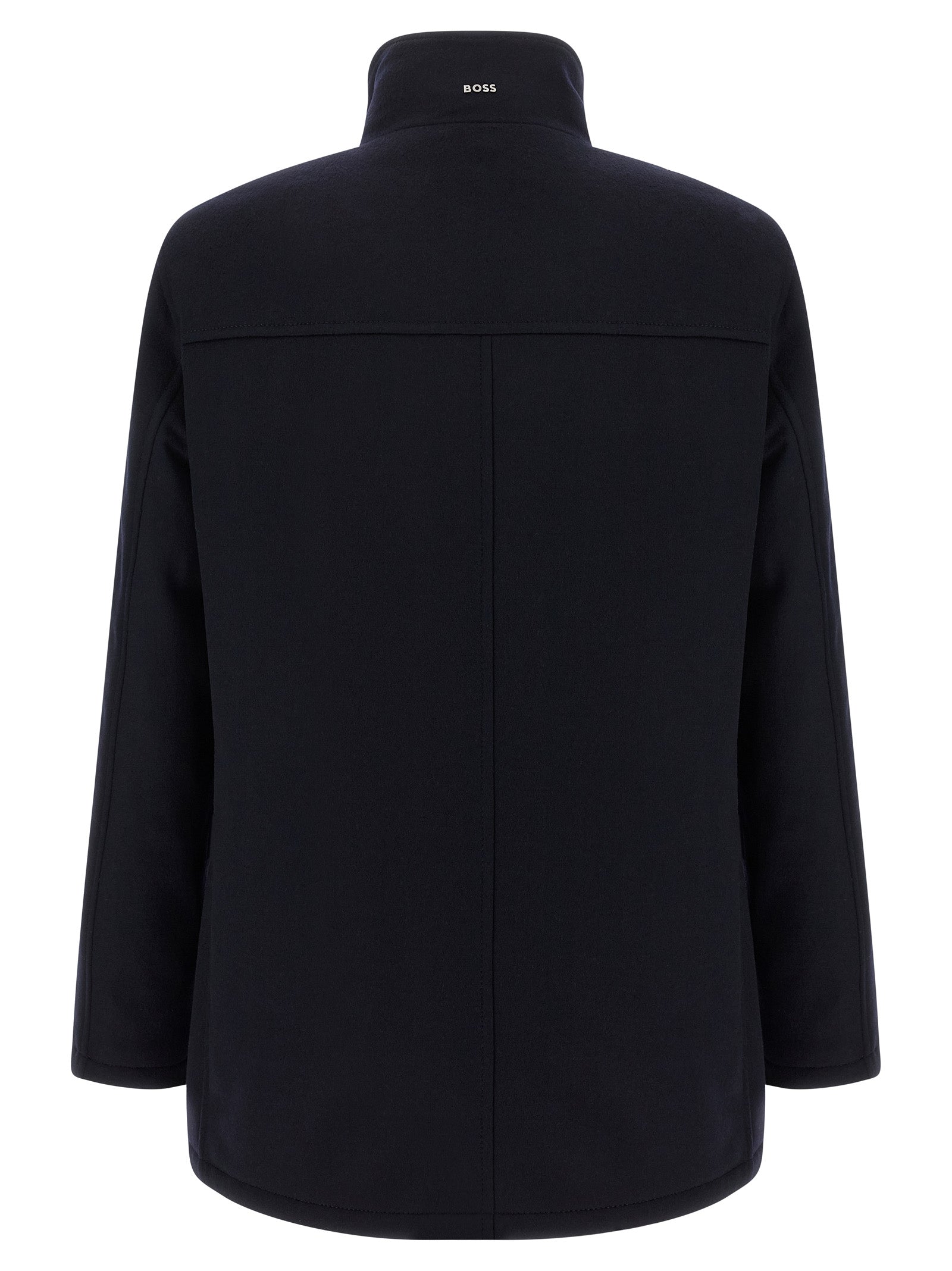 Hugo Boss Blue Wool Coat