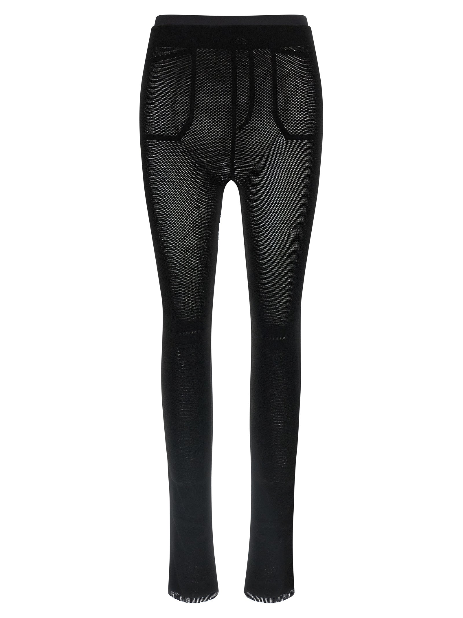 Issey Miyake Black Nylon Leggings