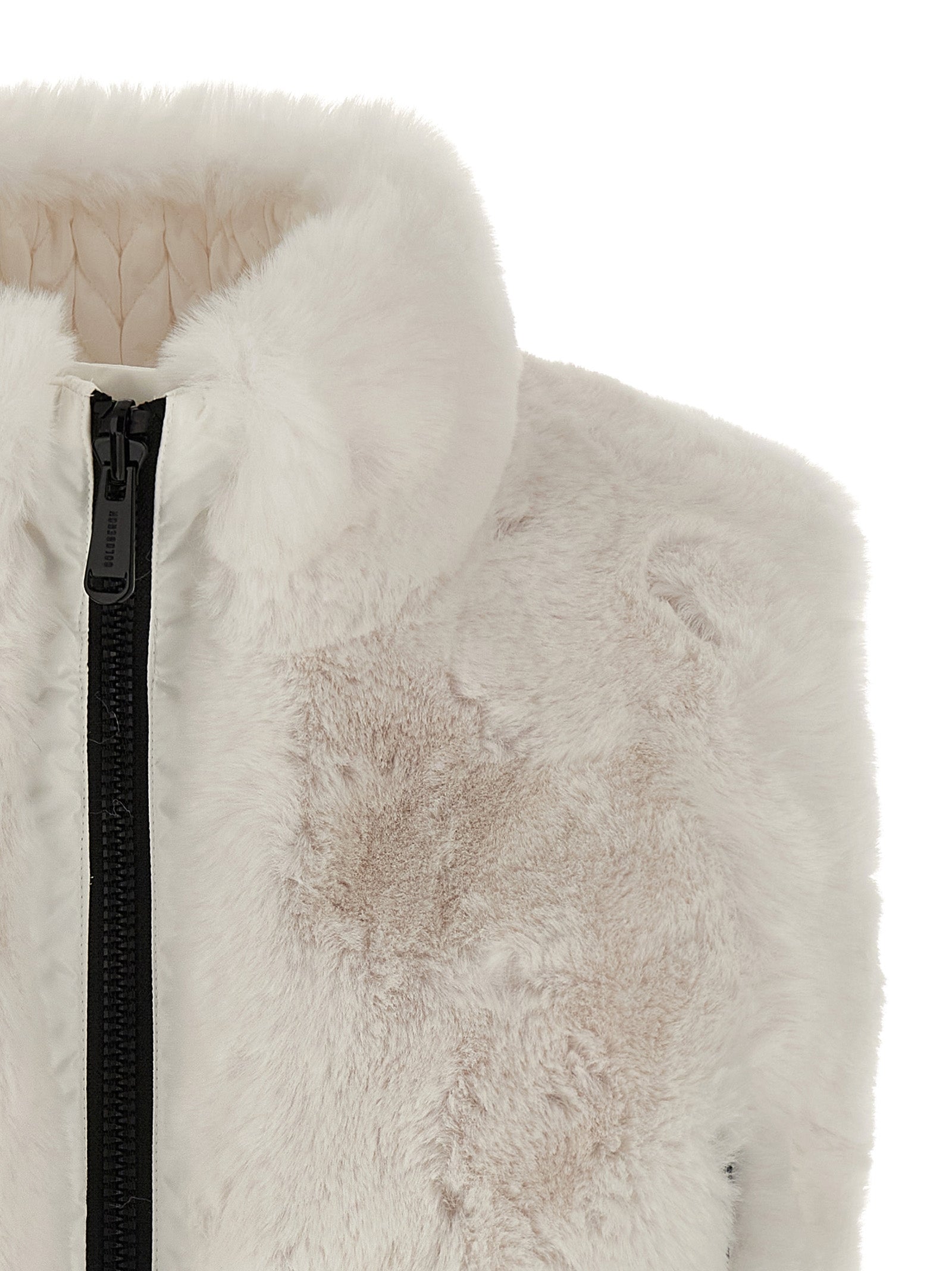 GOLDBERGH White Polyester Sleeveless Jacket