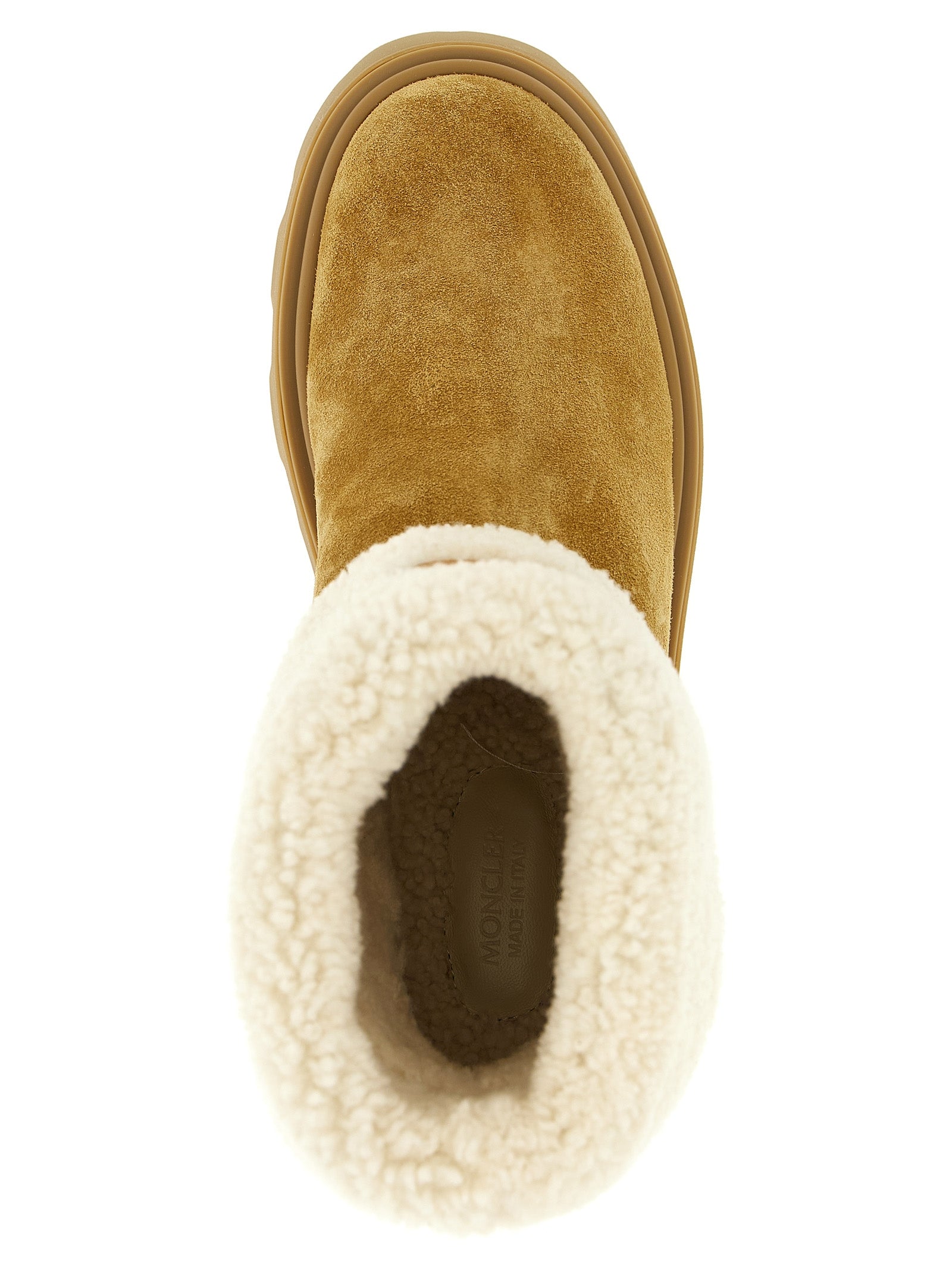 Moncler Beige Calfskin Ankle Boots