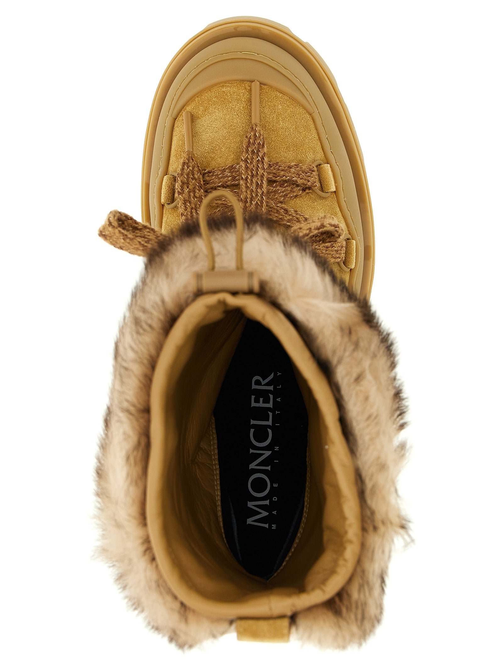Moncler Brown Calfskin Flat Boots