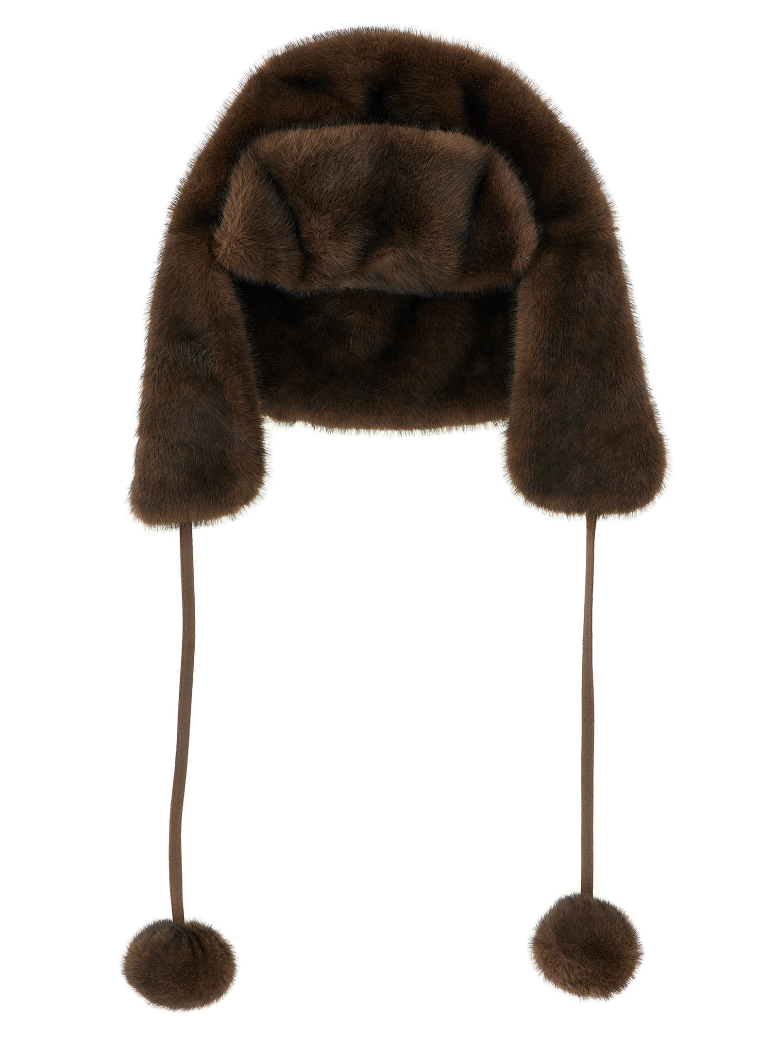 LOU ANDREA Brown Polyamide Ear Muffs