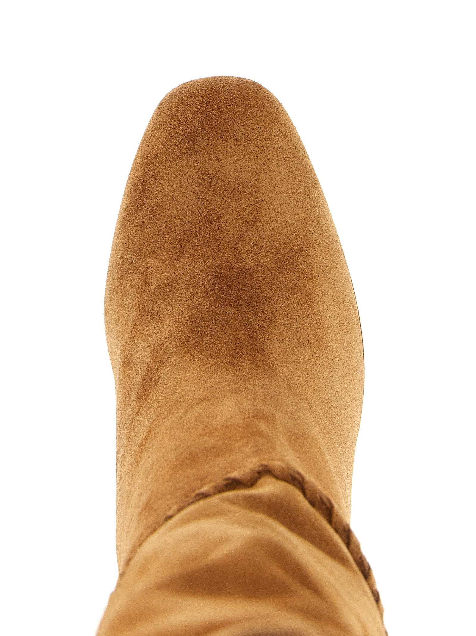 Aquazzura Beige Calfskin Over The Knee