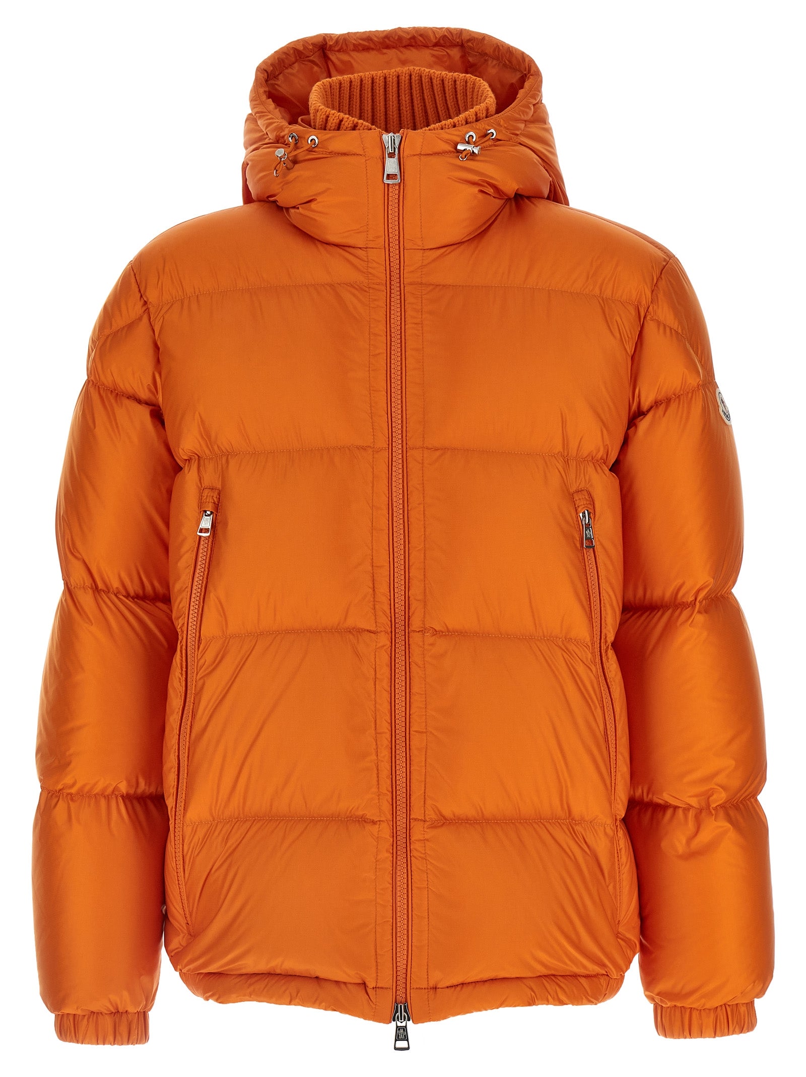 Moncler Orange Polyamide Full-Length Jacket