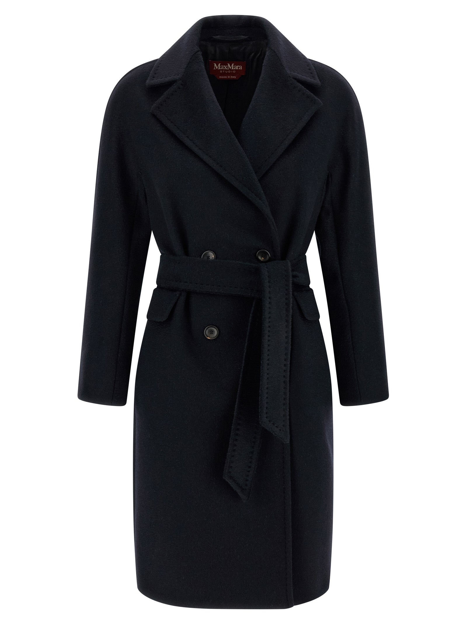 Max Mara Blue Cashmere Coat