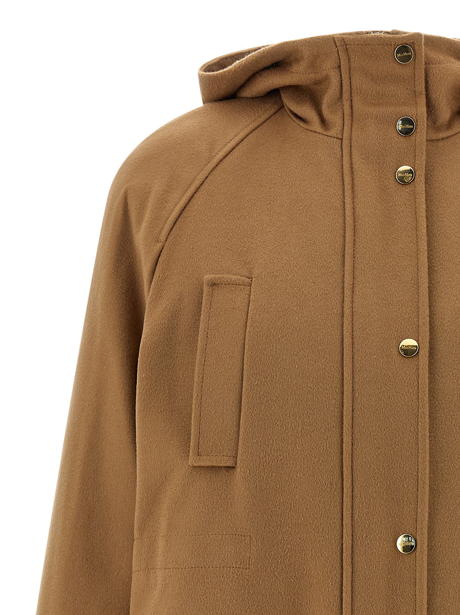 Max Mara Beige Polyamide Parka