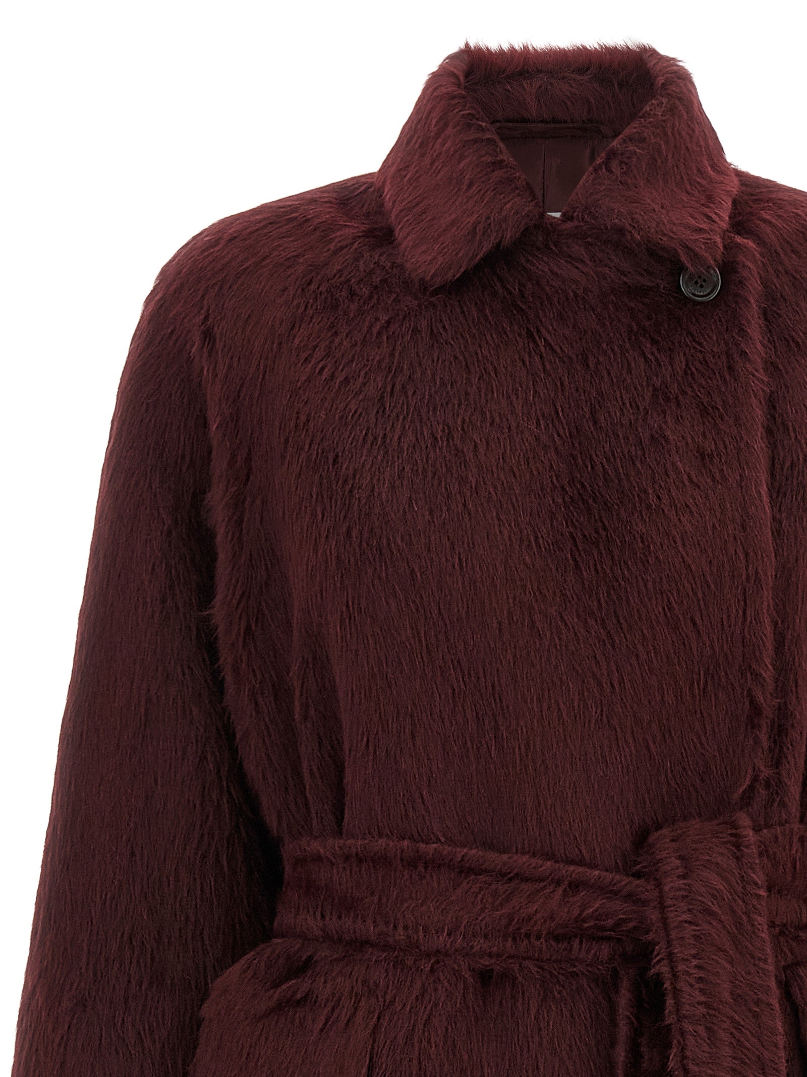 Max Mara Bordeaux Wool Coat