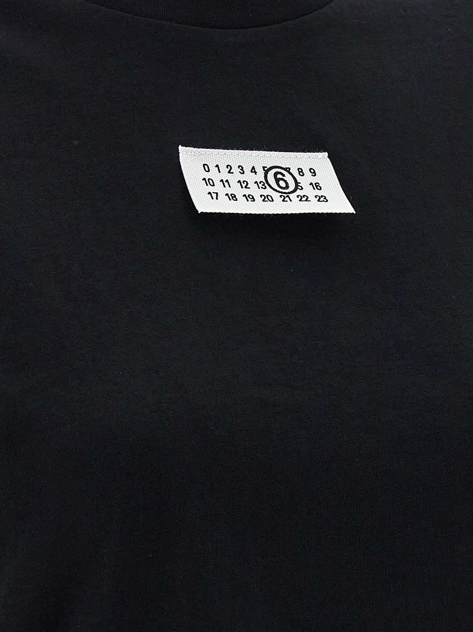 MM6 Maison Margiela Black Cotton T-Shirt