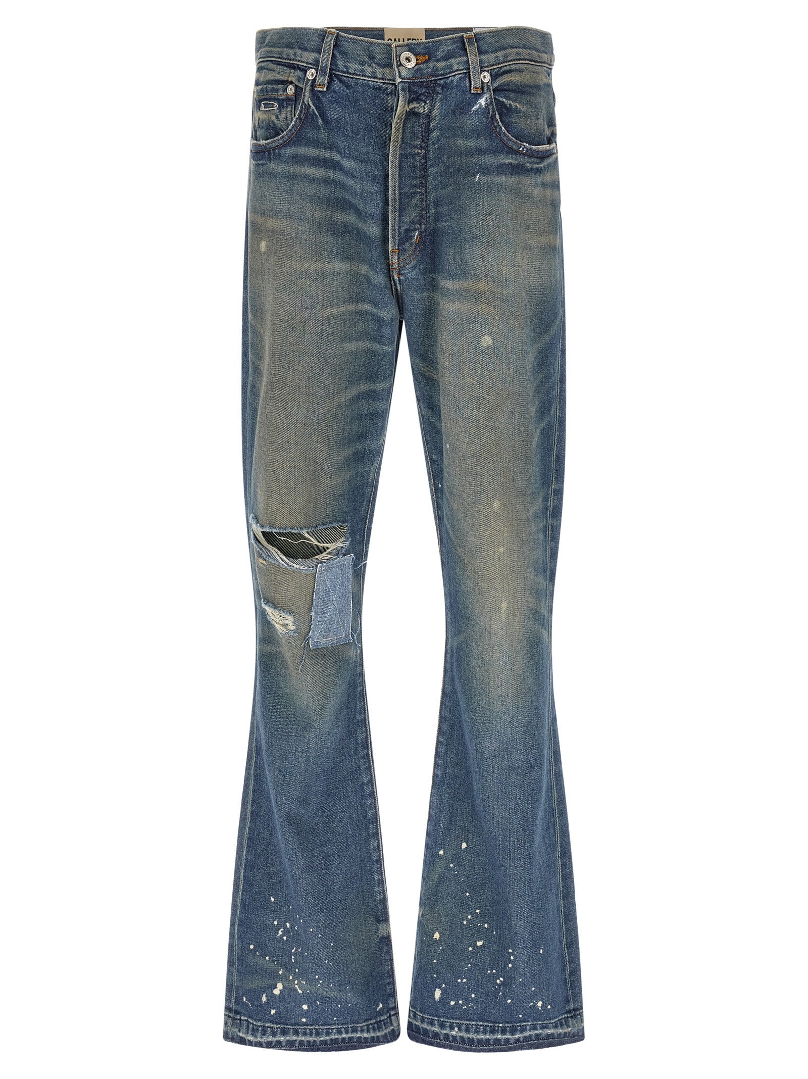 GALLERY DEPT. Blue Cotton Flared Jeans