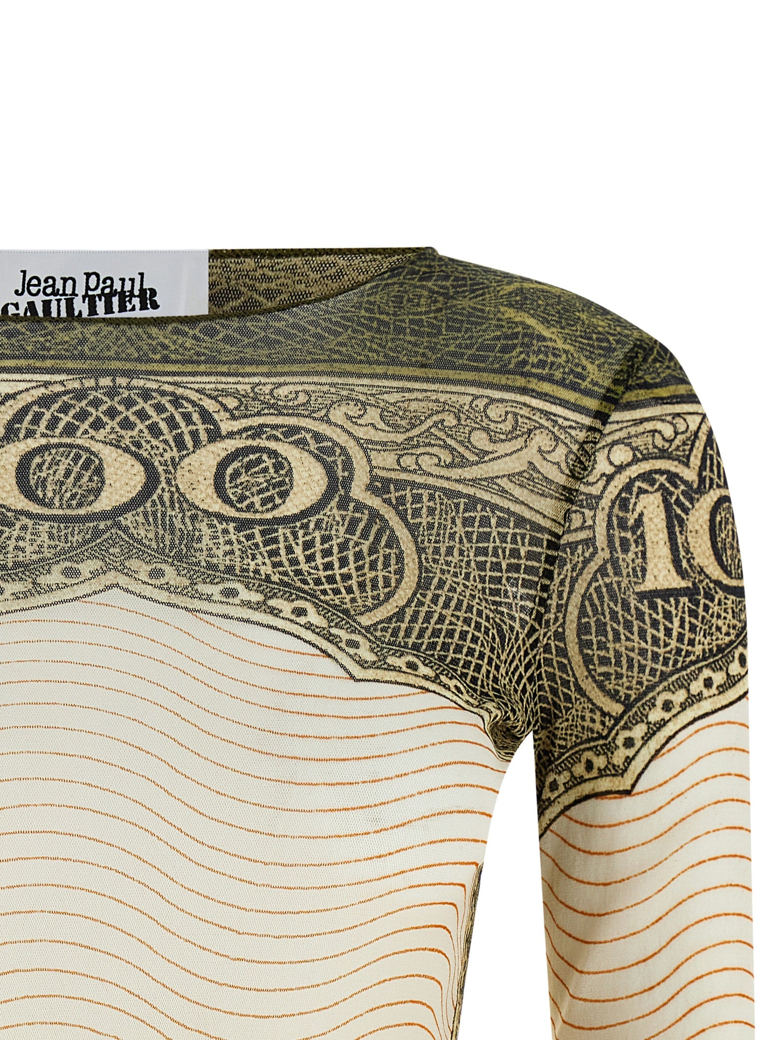 Jean Paul Gaultier Multicolor Polyamide Long Sleeve T-Shirt