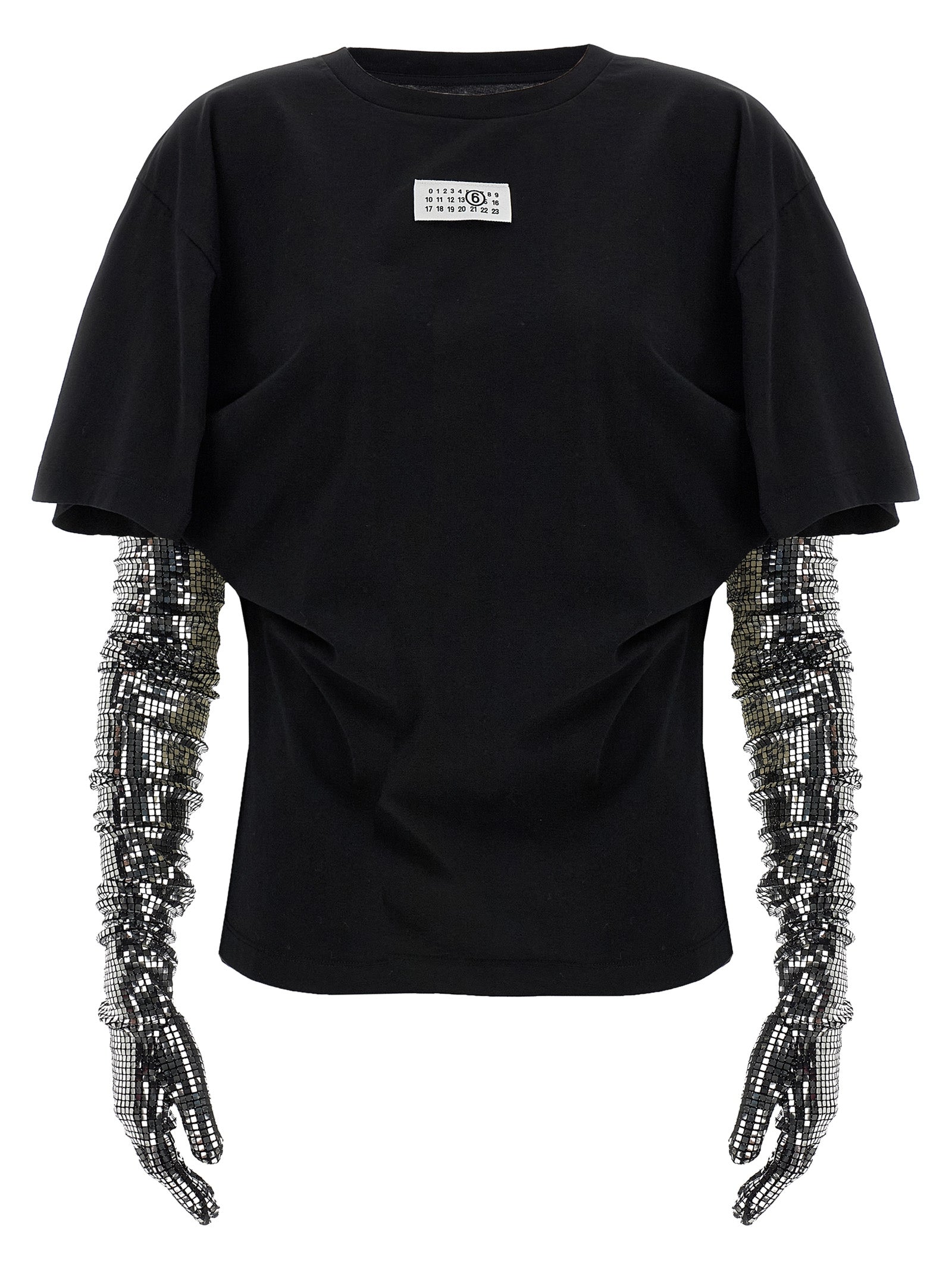 MM6 Maison Margiela Black Cotton T-Shirt