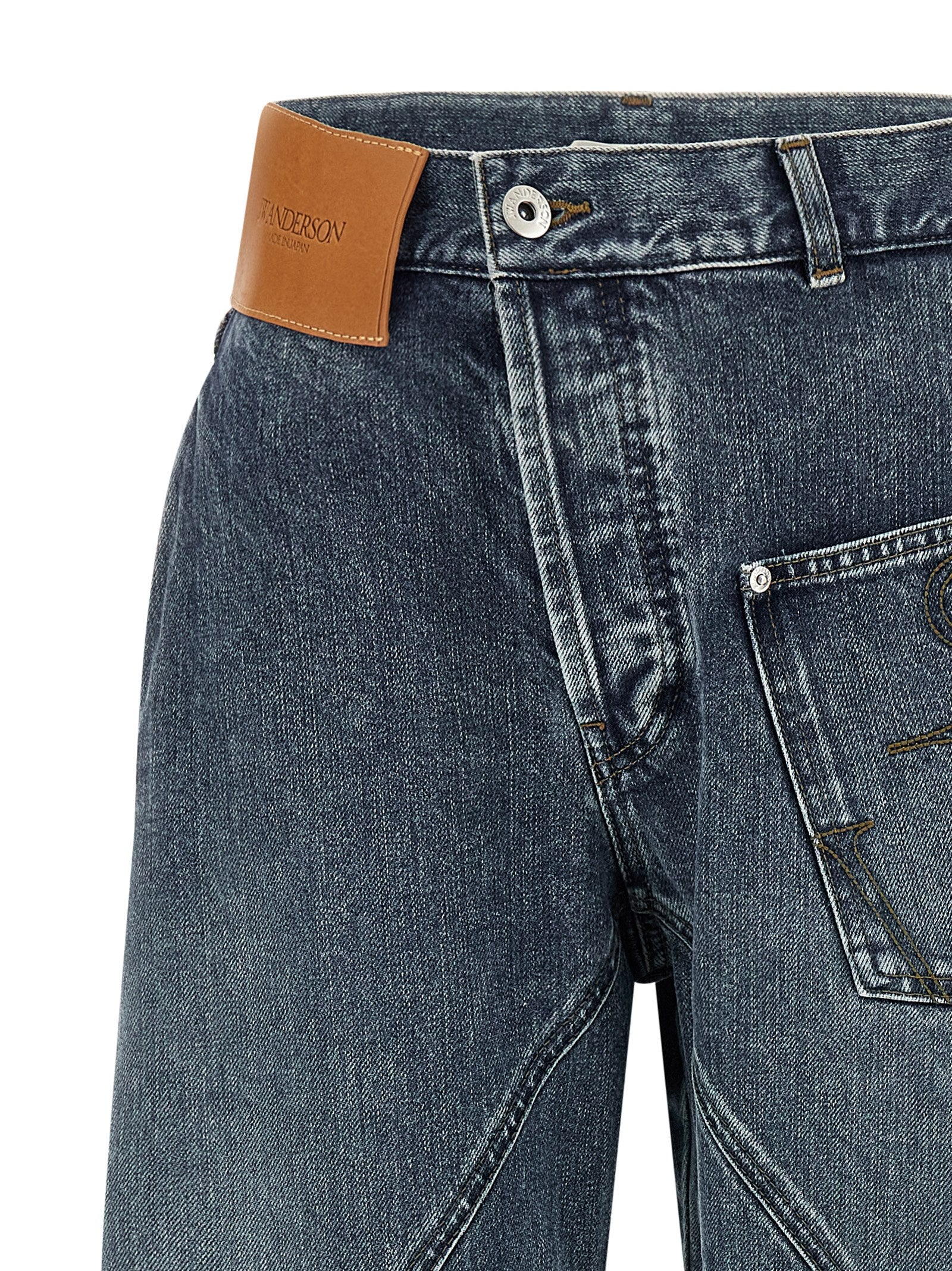 J.W.Anderson Blue Cotton Jeans Denim