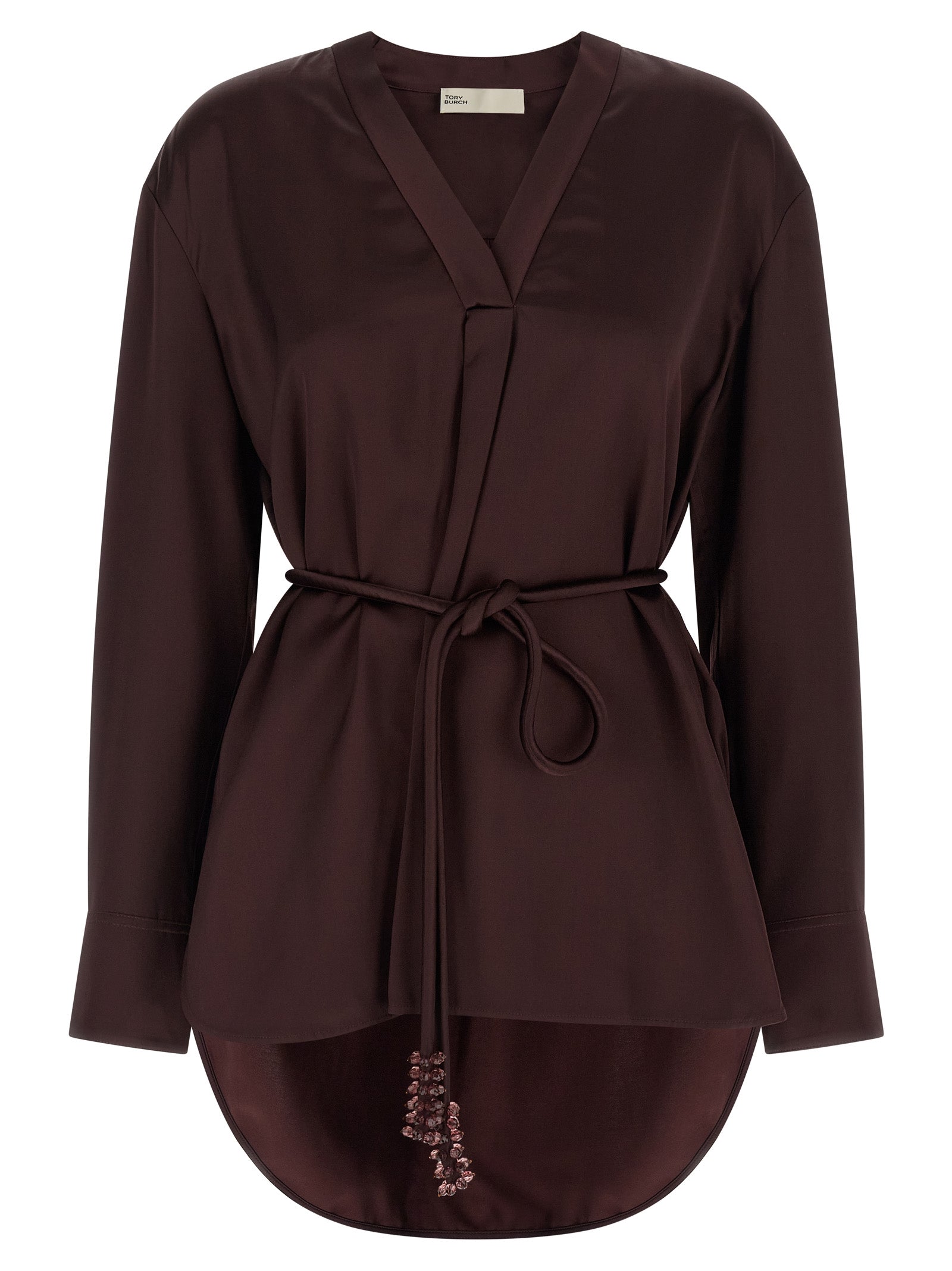 Tory Burch Bordeaux Viscose Blouse