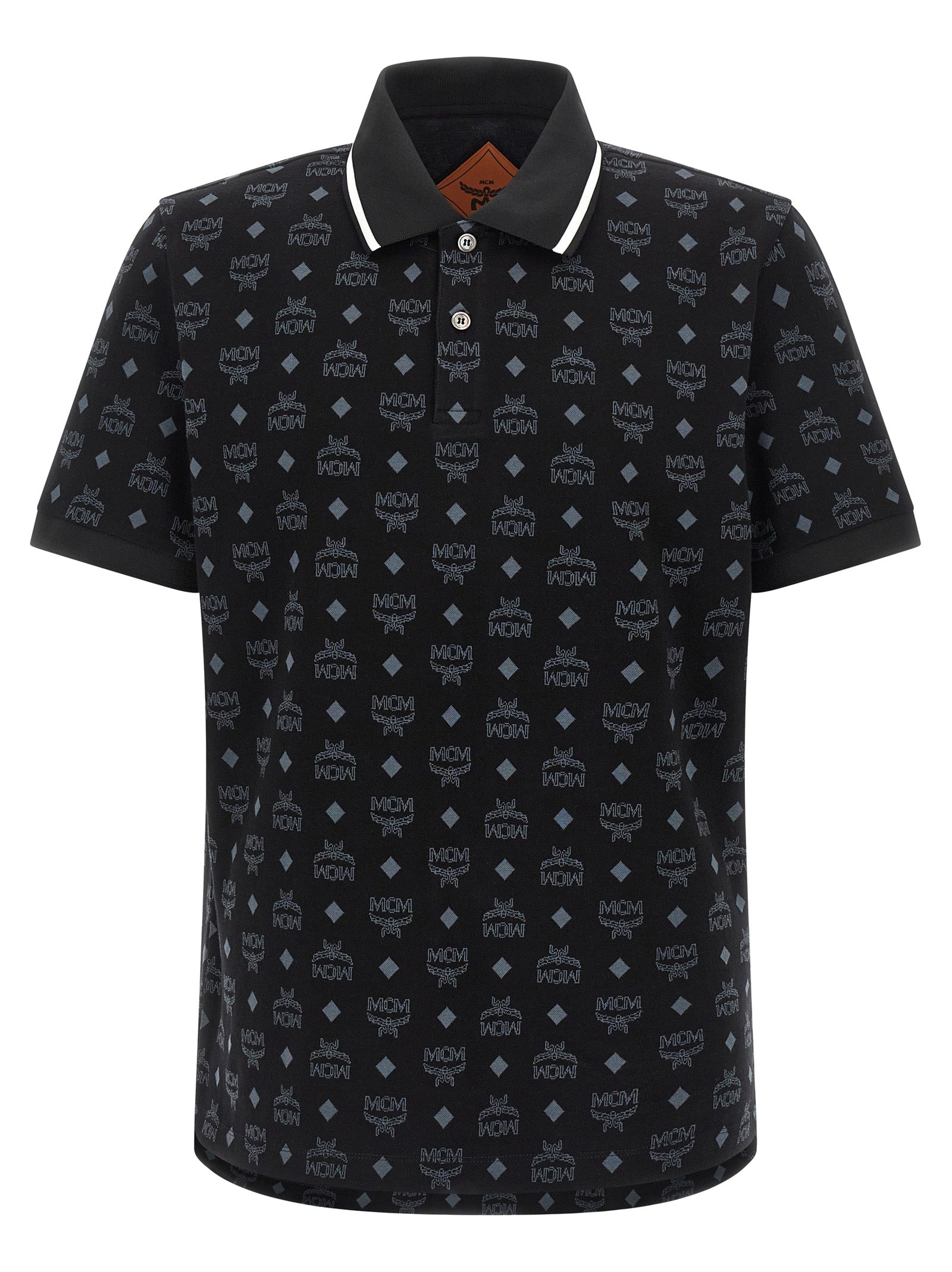 MCM Black Cotton Polo Shirt