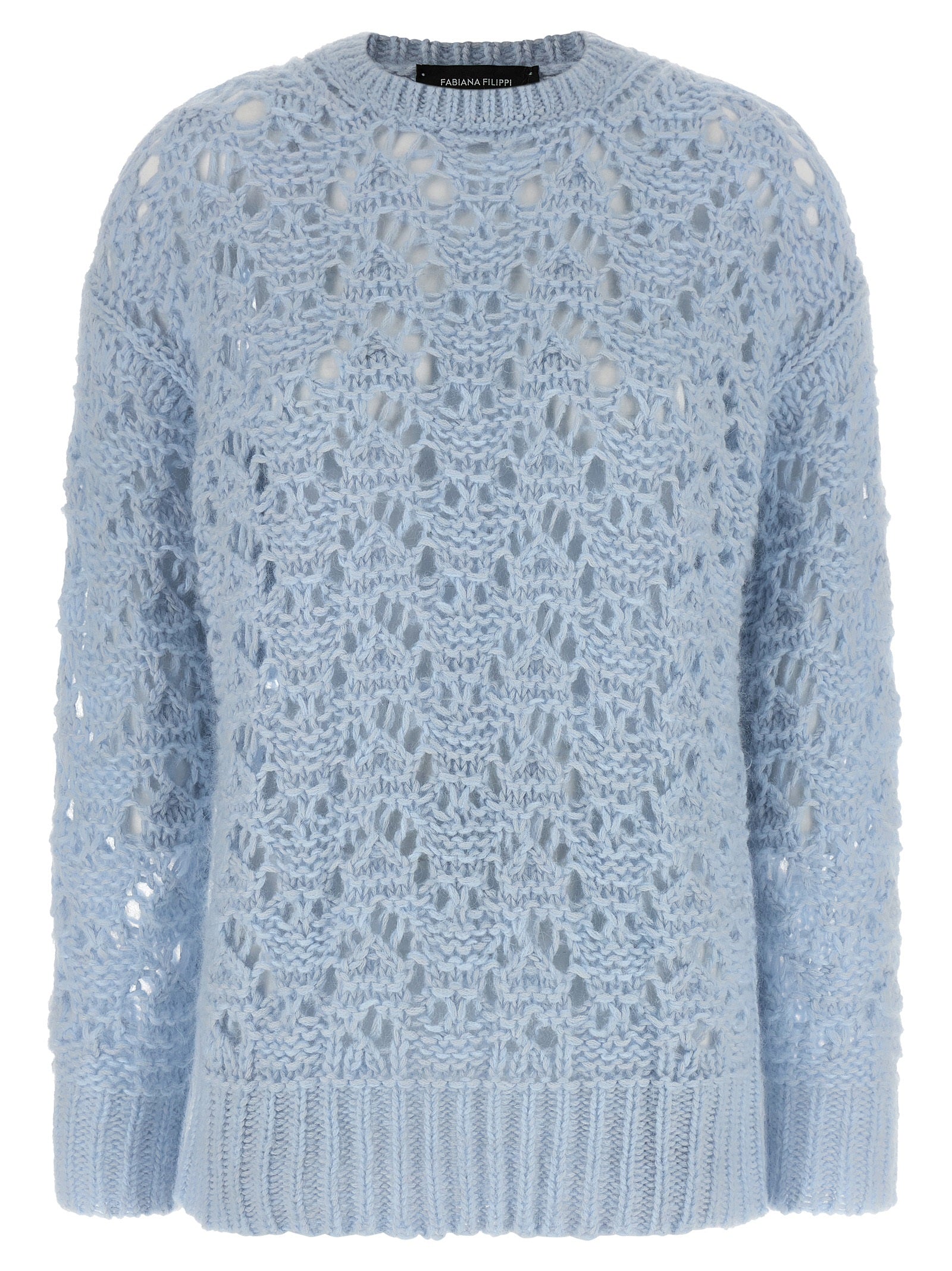 Fabiana Filippi Blue Virgin Wool Cardigan