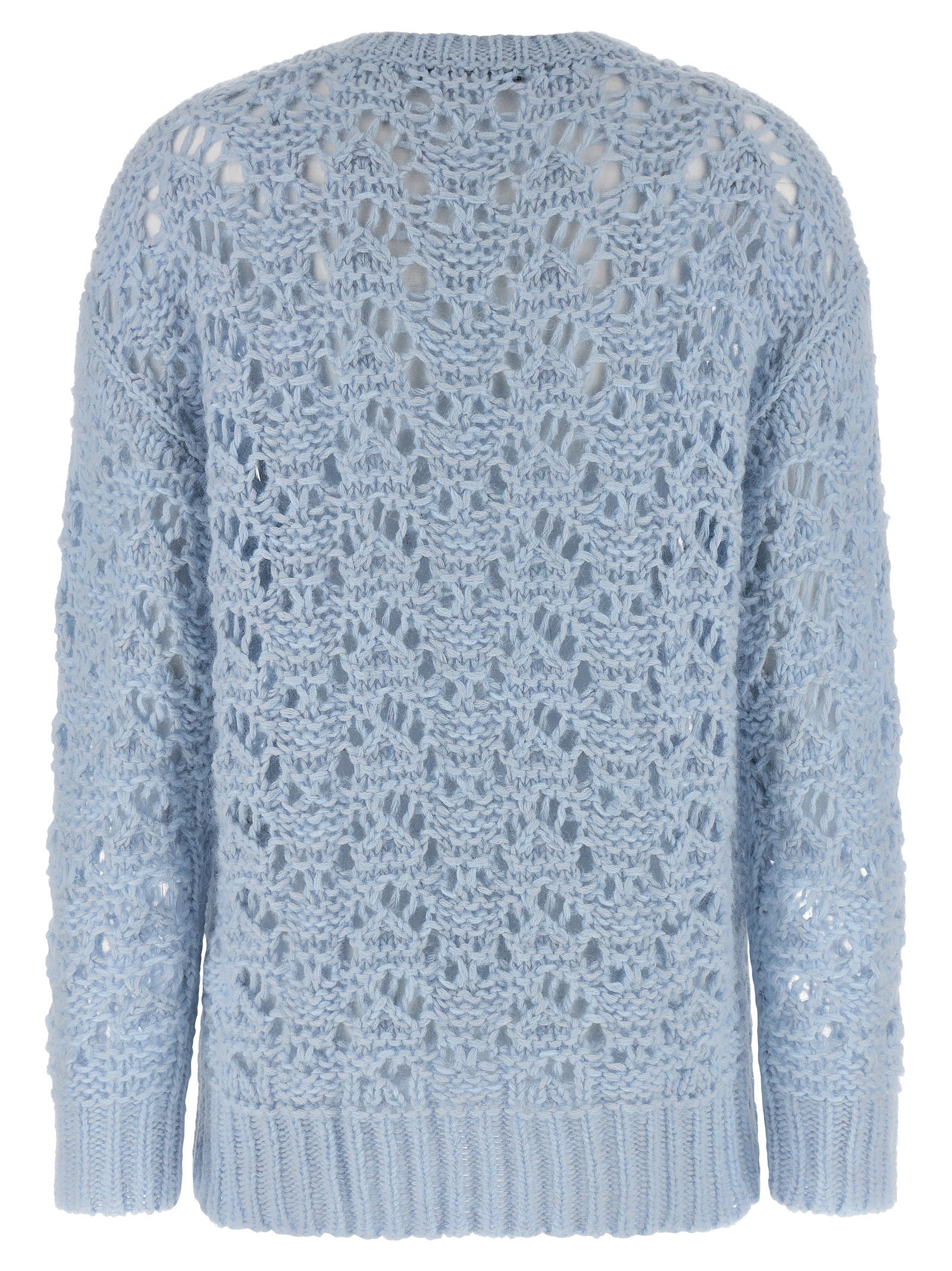 Fabiana Filippi Blue Virgin Wool Cardigan
