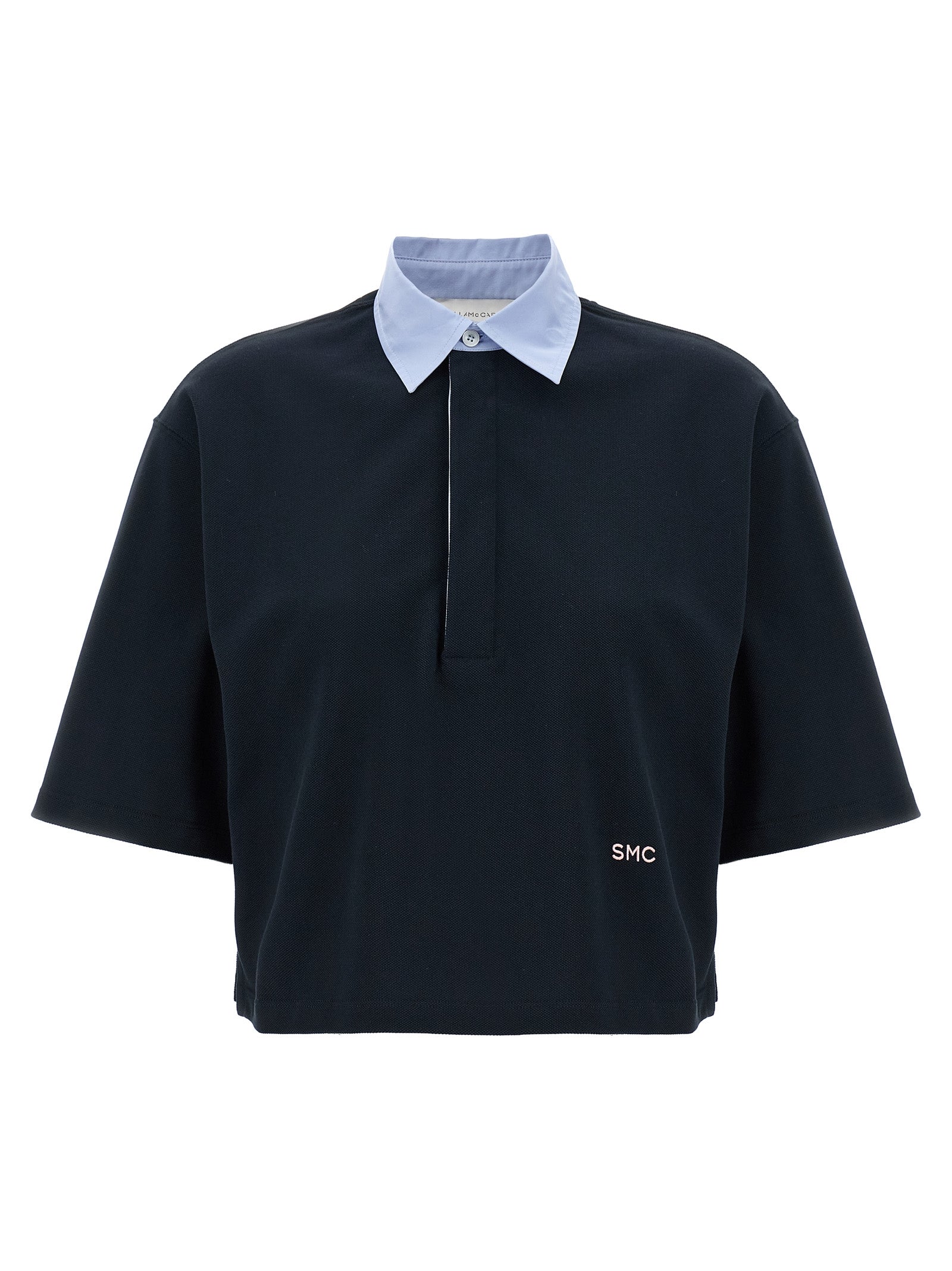 Stella McCartney Blue Cotton Polo Shirt