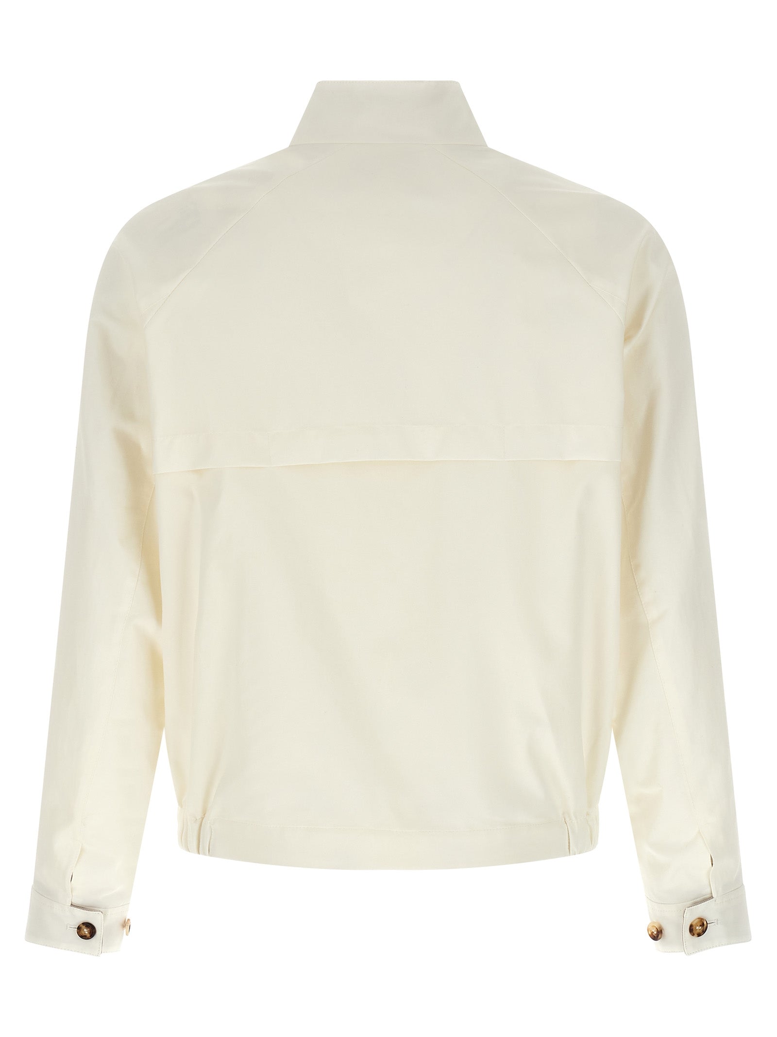 Brunello Cucinelli White Cotton Full-Length Jacket