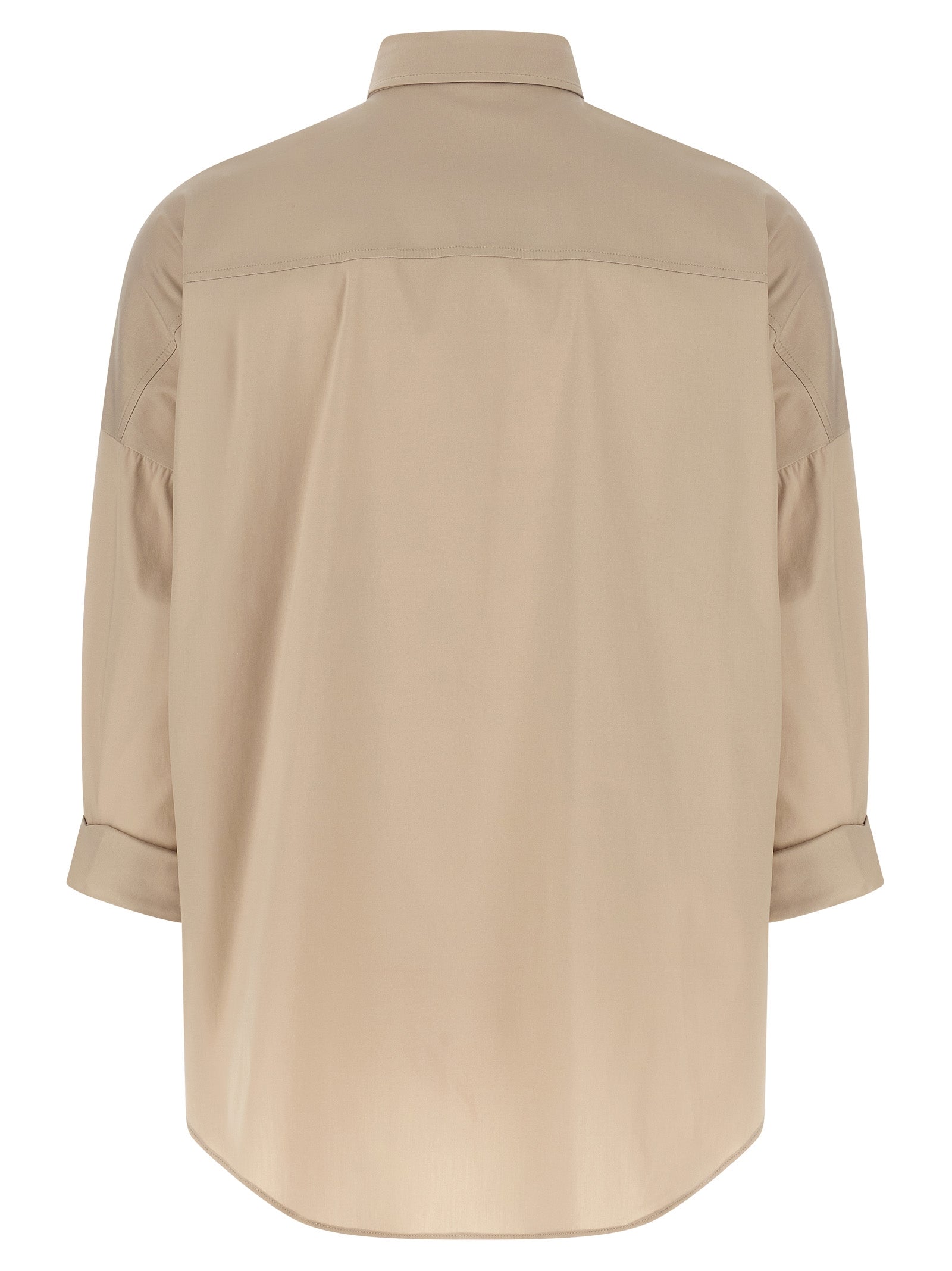 Brunello Cucinelli Beige Cotton Blouse