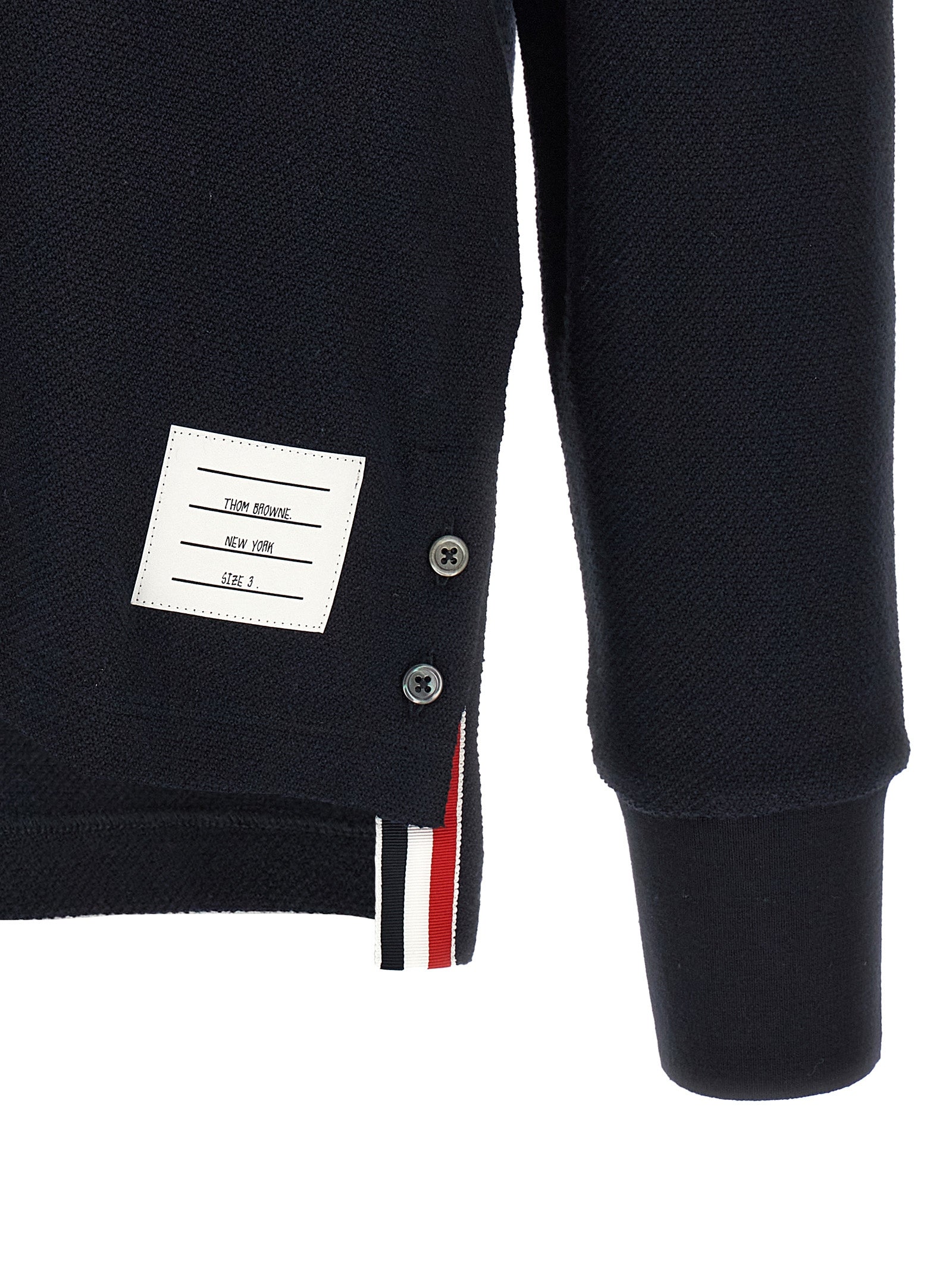 Thom Browne Blue Cotton Polo Shirt