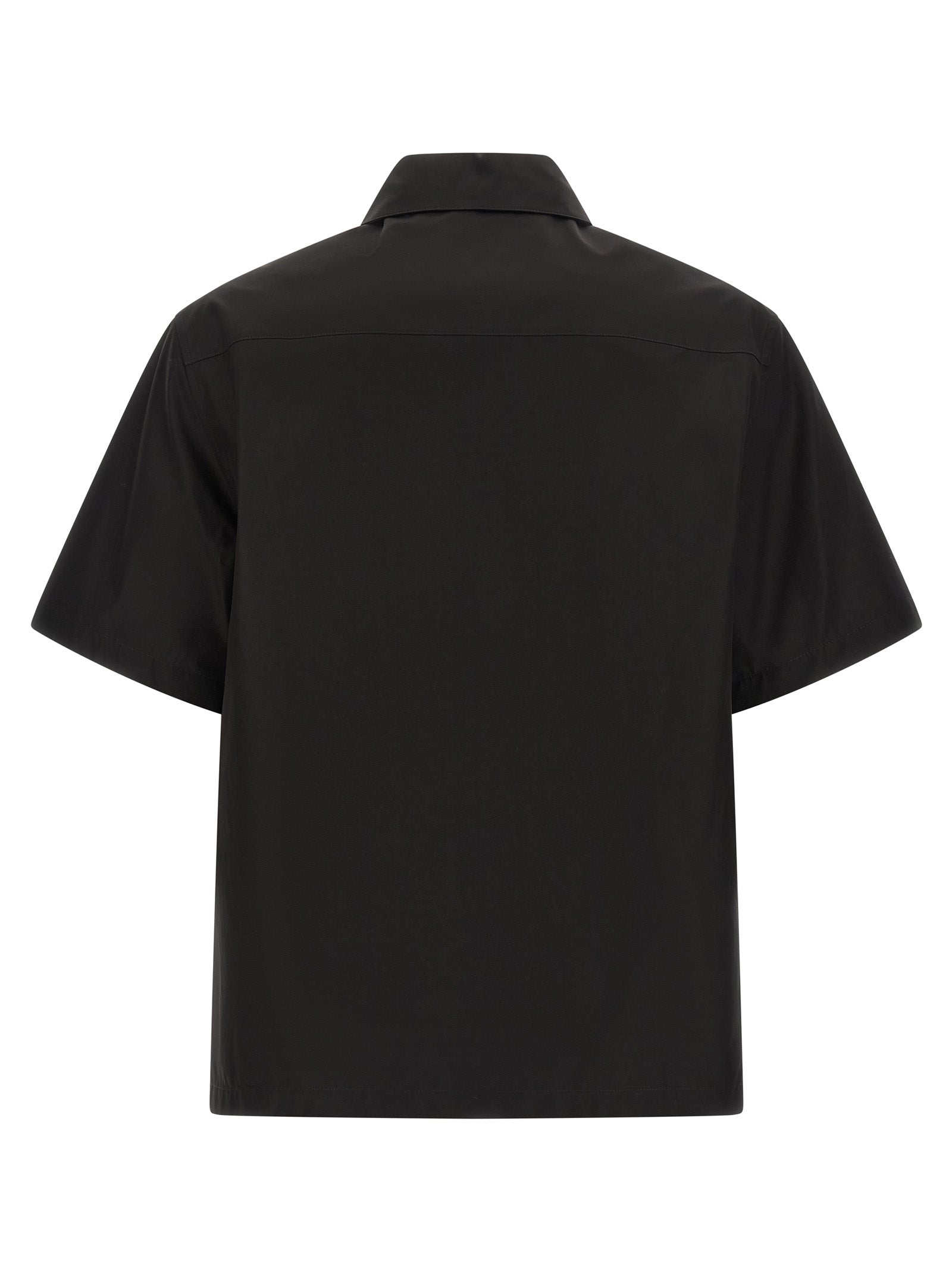 Jil Sander Black Cotton Blouse