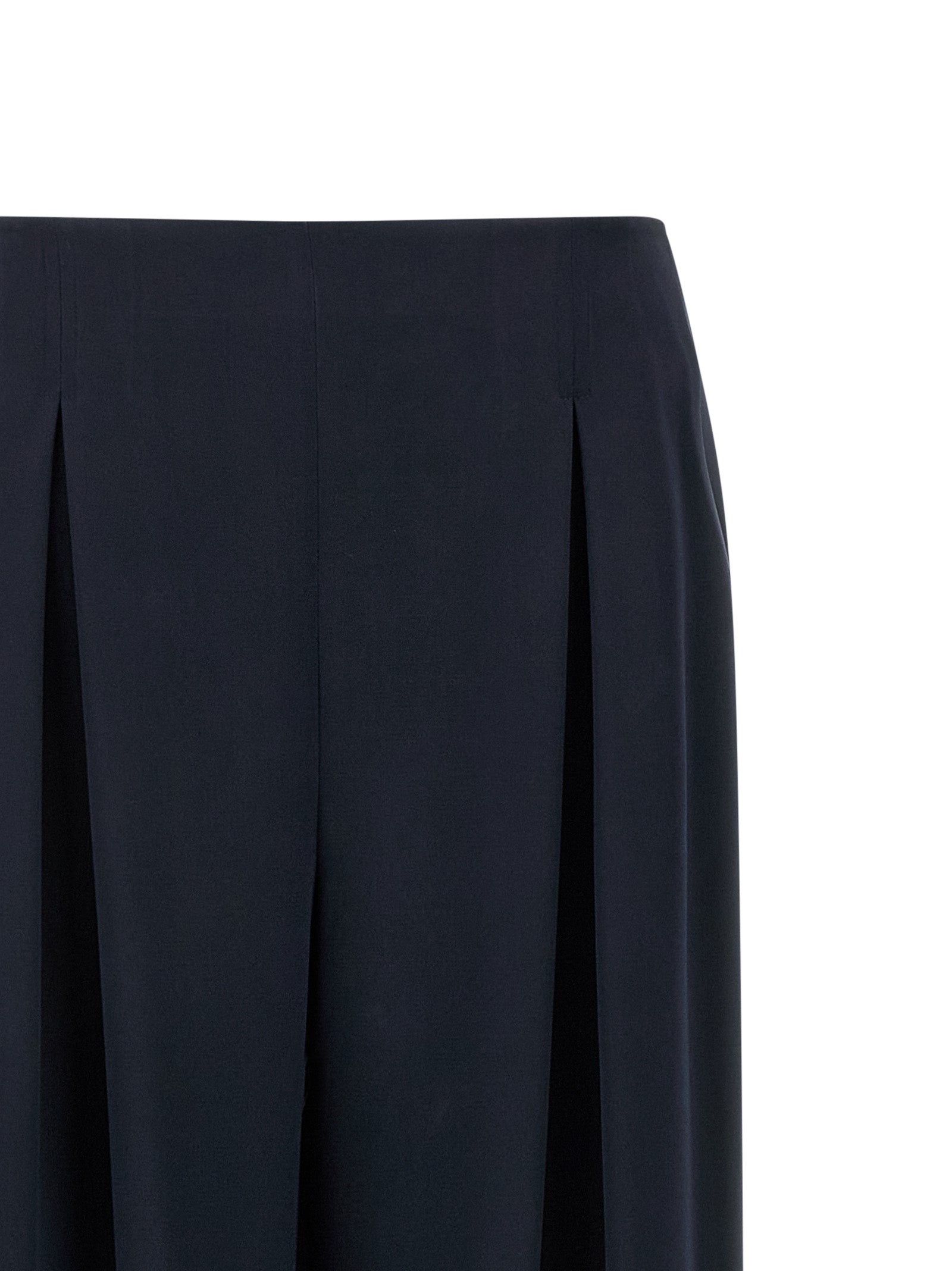 Max Mara Blue Silk Casual Pants
