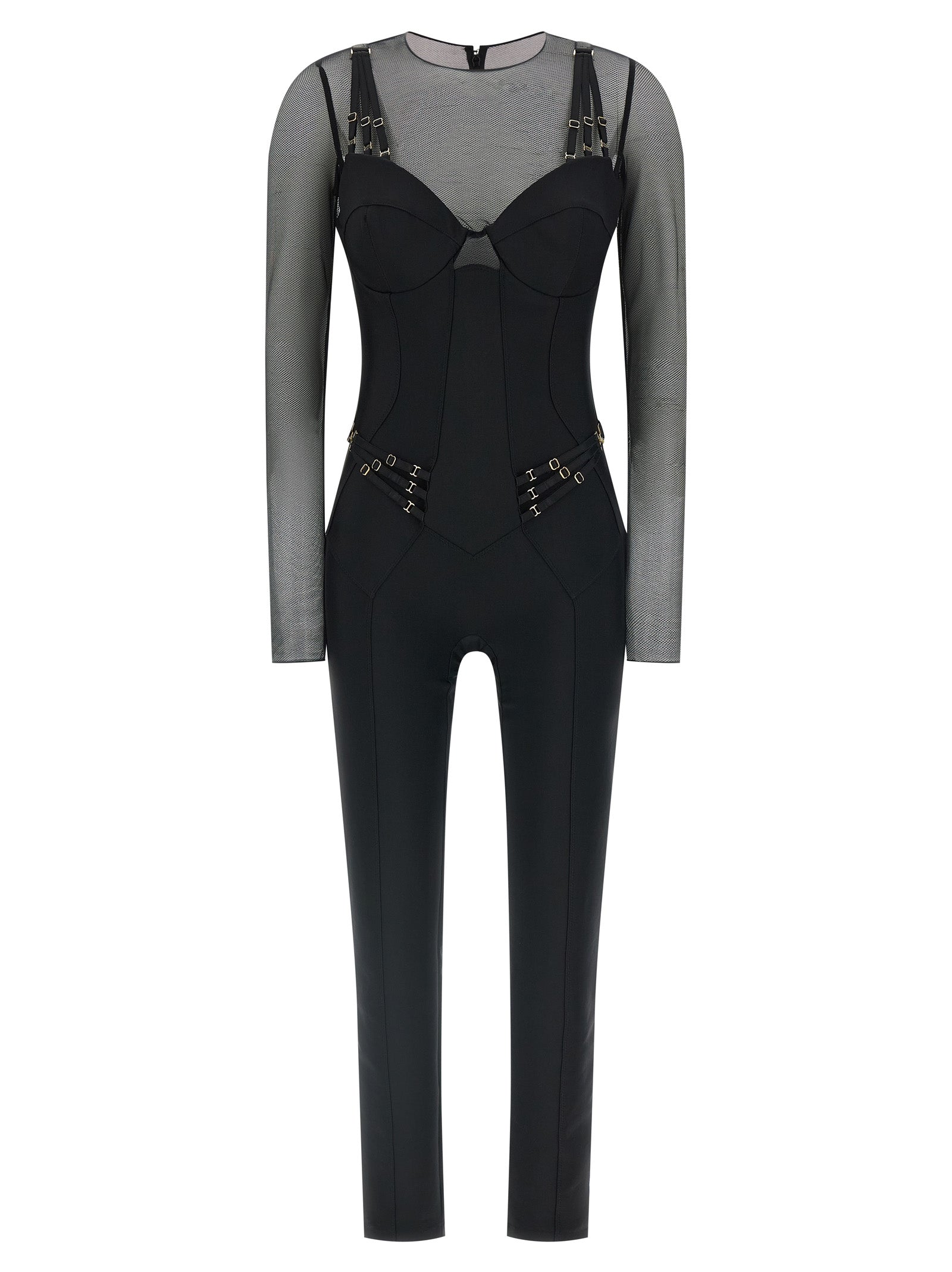 Elisabetta Franchi Black Polyamide Jumpsuit