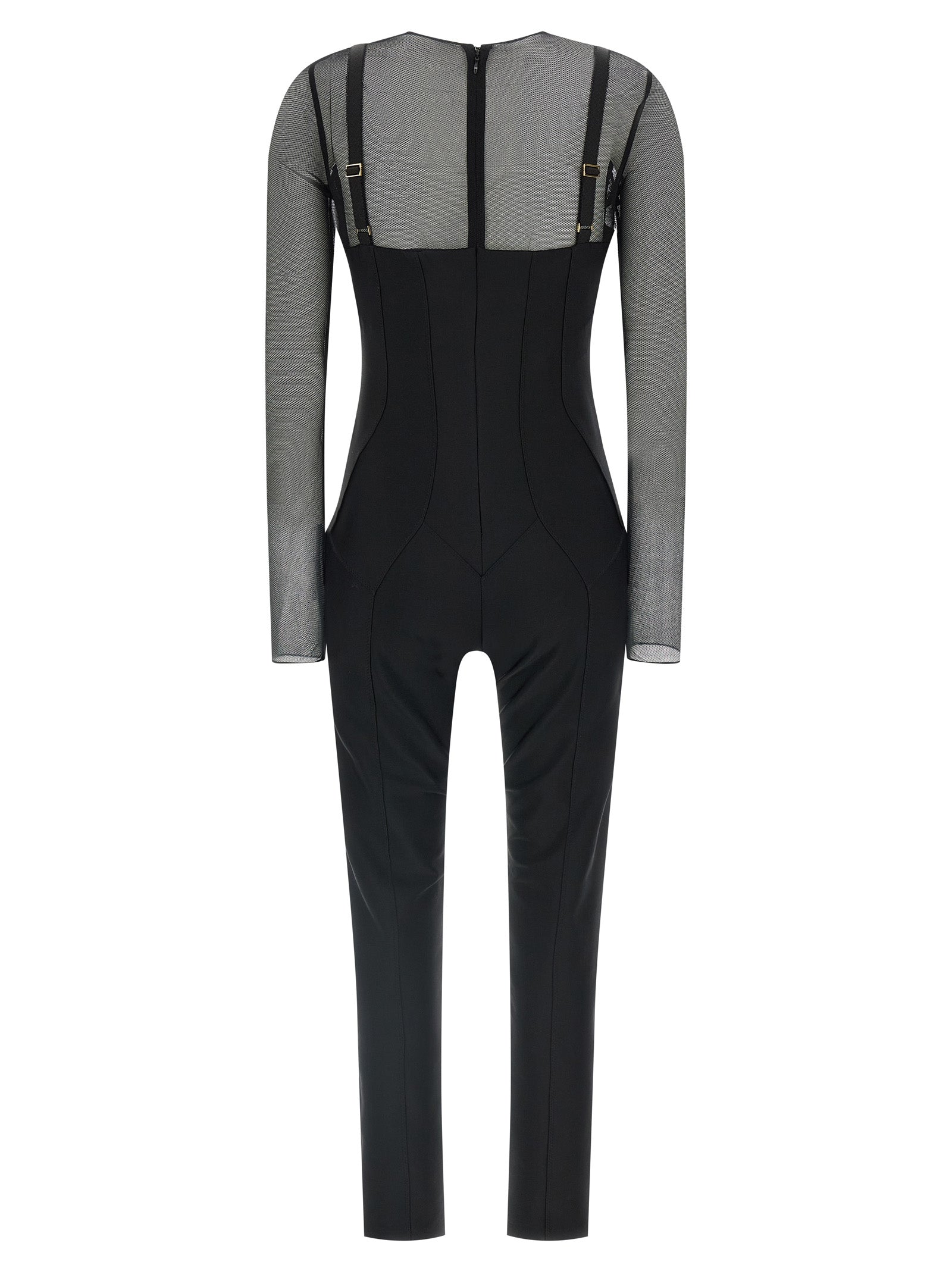 Elisabetta Franchi Black Polyamide Jumpsuit