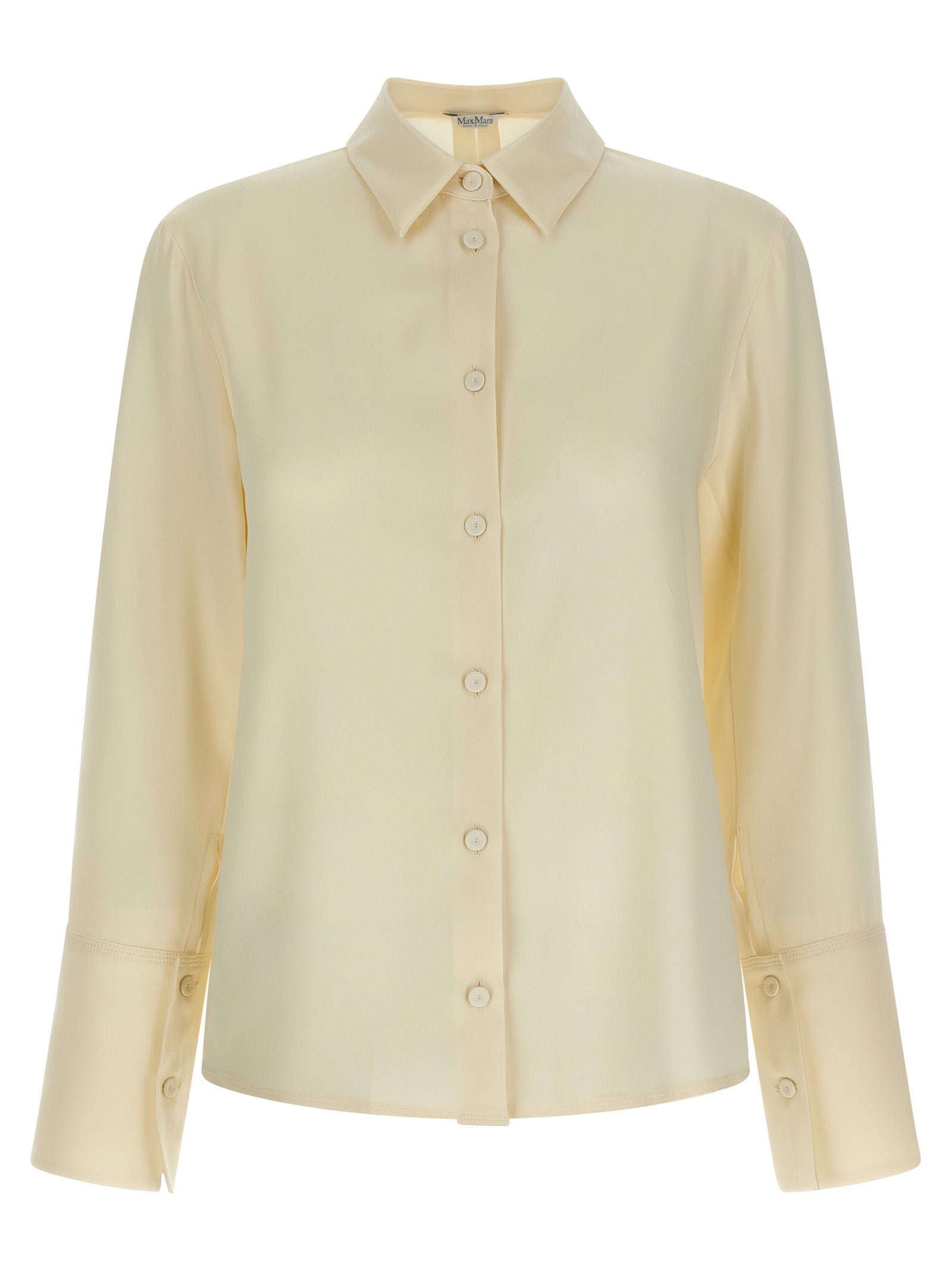 Max Mara White Silk Blouse