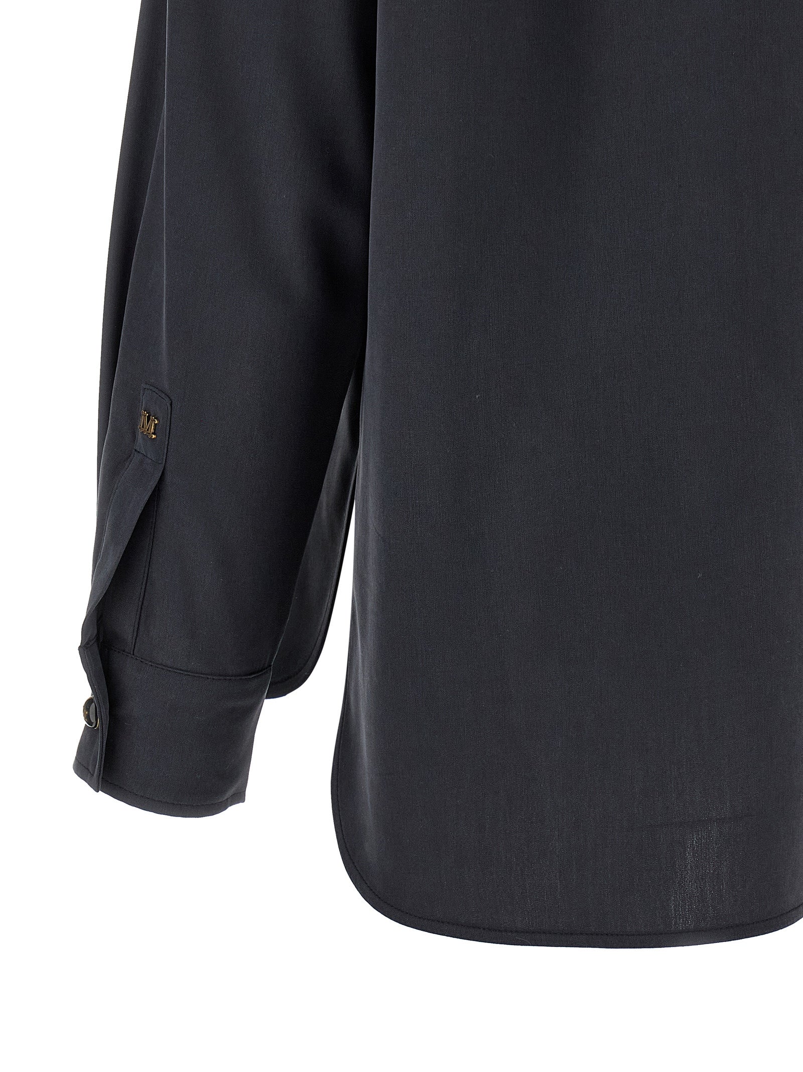 Max Mara Gray Silk Blouse