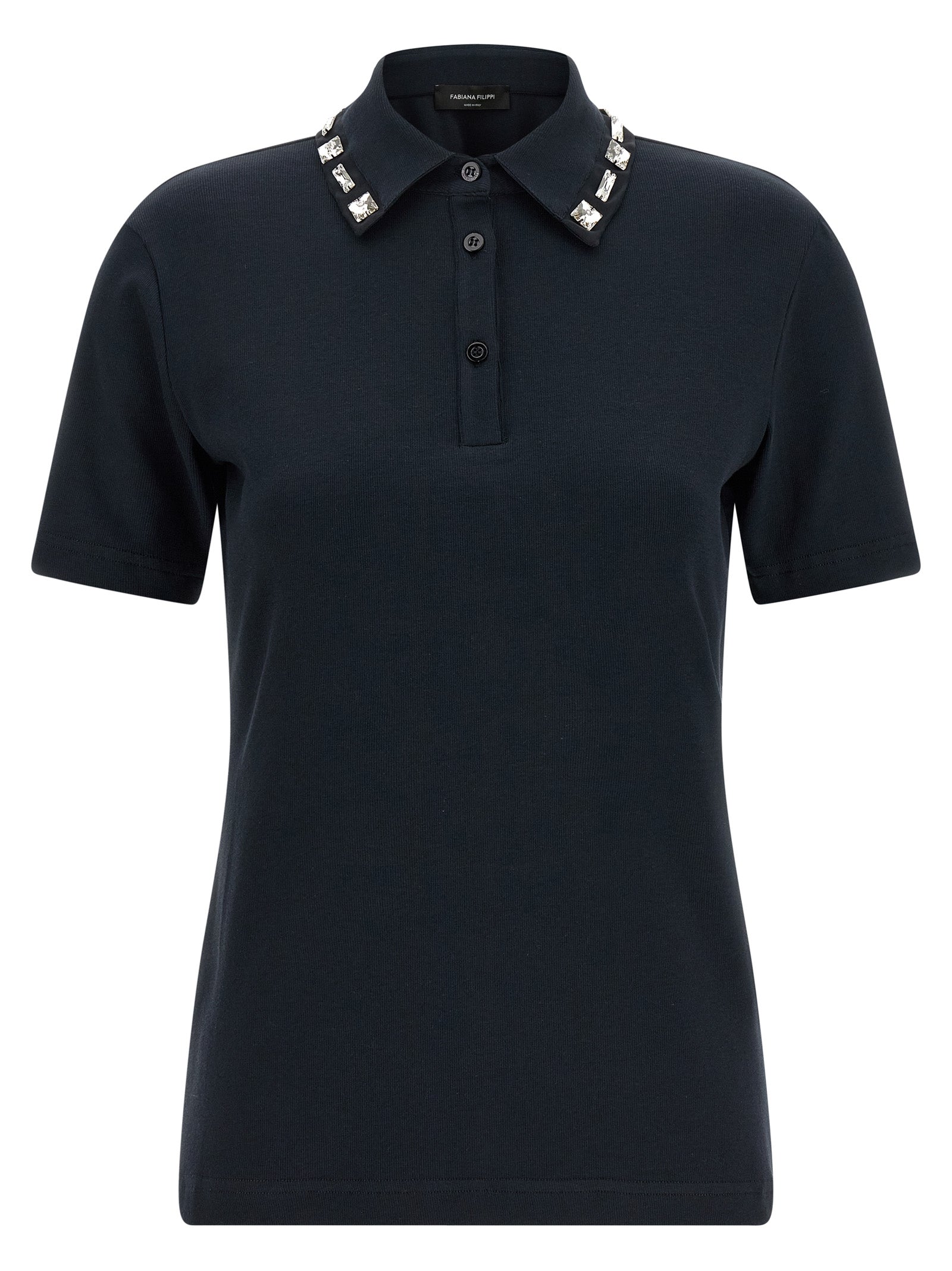 Fabiana Filippi Blue Cotton Polo Shirt