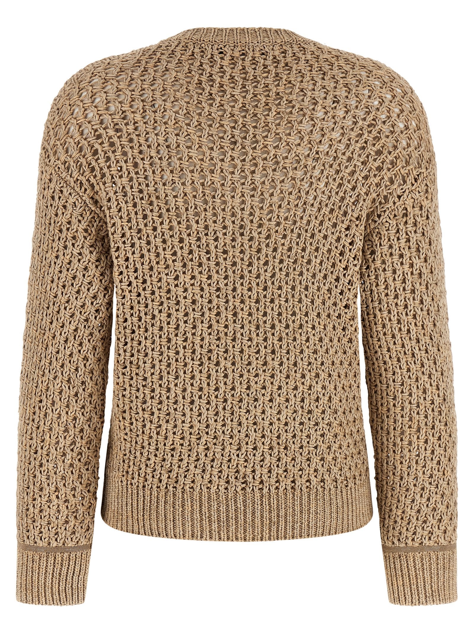 Fabiana Filippi Brown Cotton Cardigan